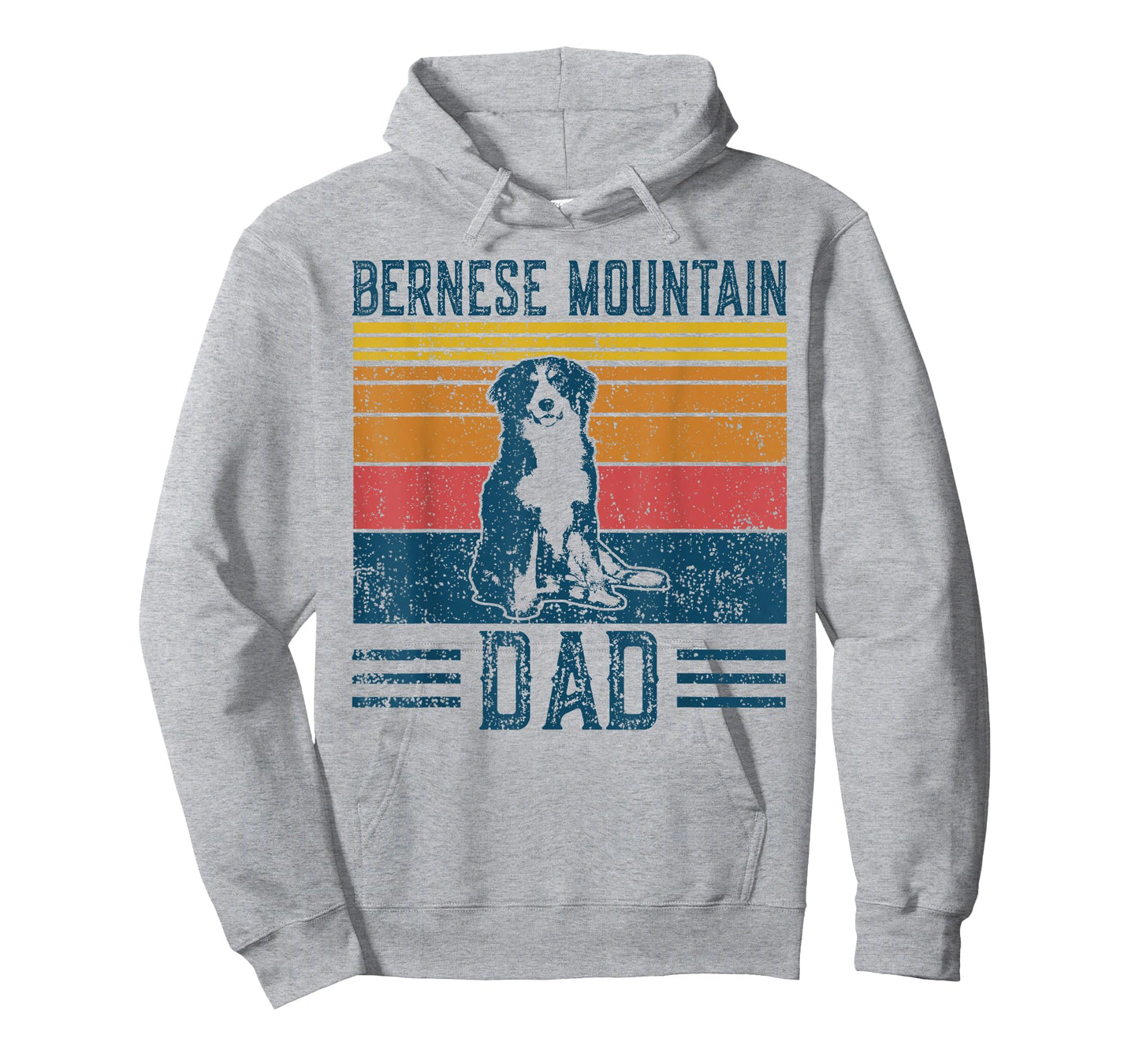 Dog Berner Dad - Vintage Bernese Mountain Dad T-Shirt
