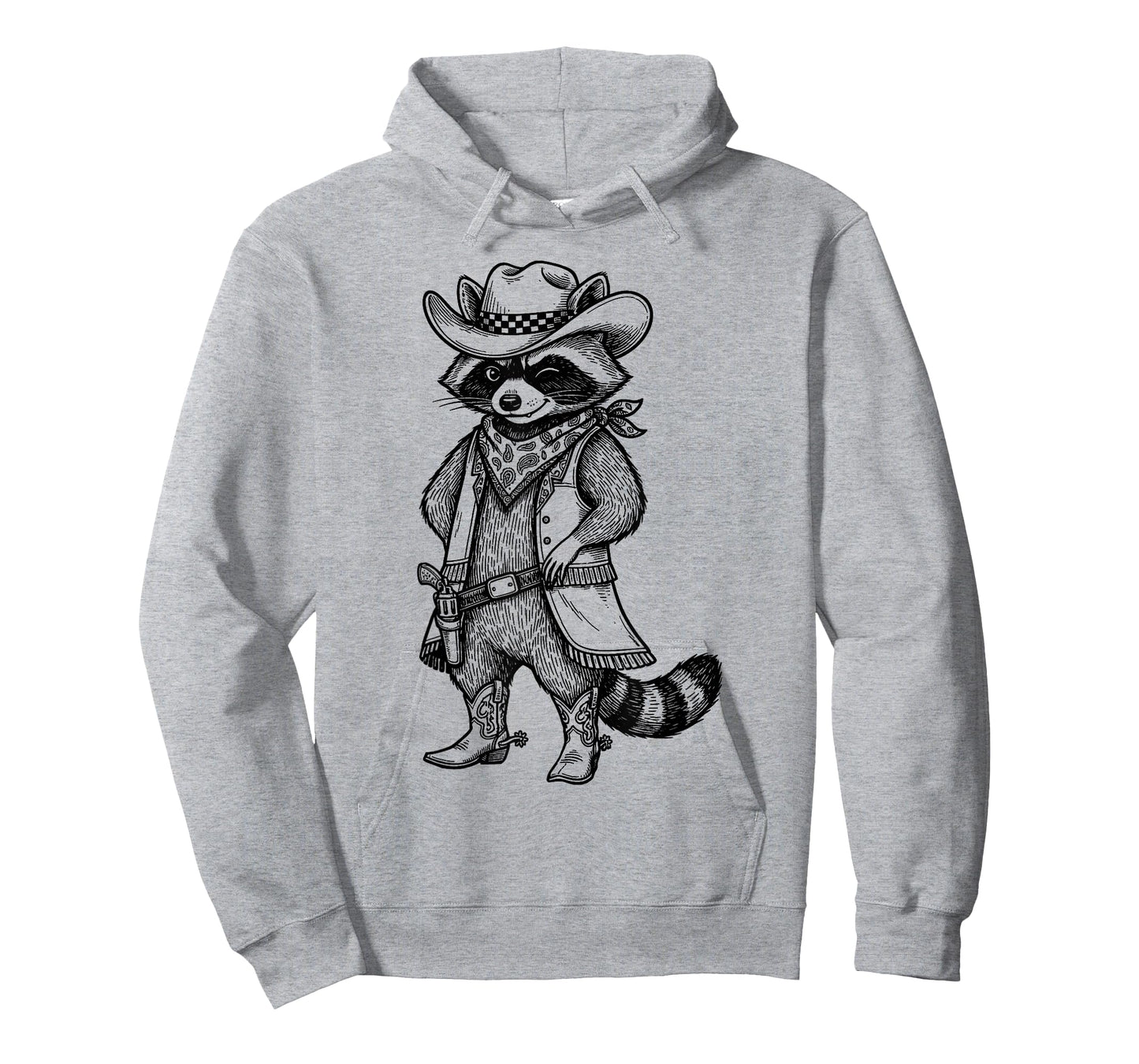 Retro Raccoon Cowboy Cowgirl Western Country Animal Lover T-Shirt