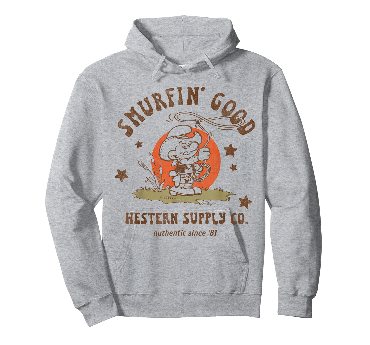 The Smurfs Smurfin' Good Western Supply Co Cartoon T-Shirt