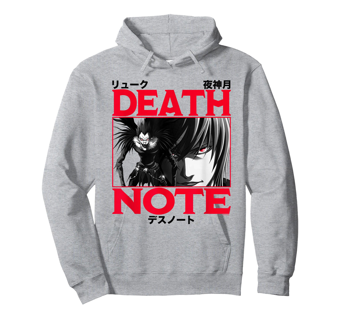 Death Note Ryuk and Light with Red Logo and Kanji Anime T-Shirt