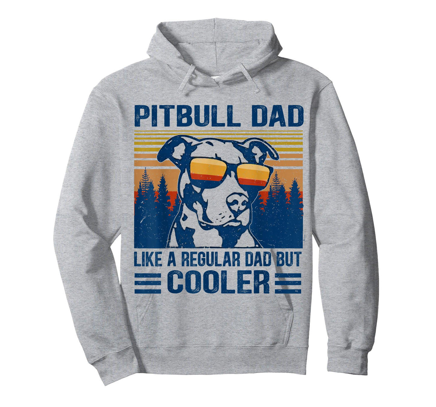 Vintage Pitbull Dad Like A Regular Dad But Cooler Funny Gift T-Shirt