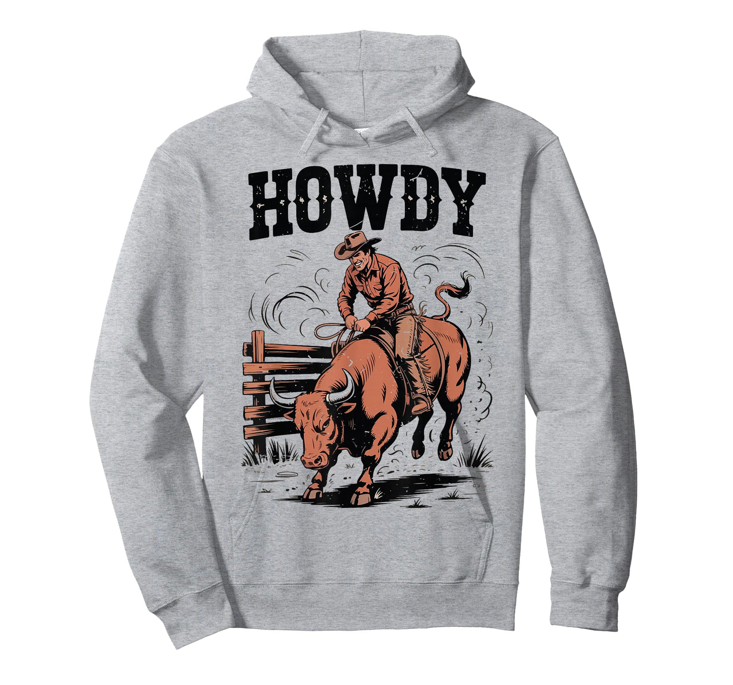 Howdy Funny Rodeo Bull Riding Cowboy Wester Country Vintage T-Shirt