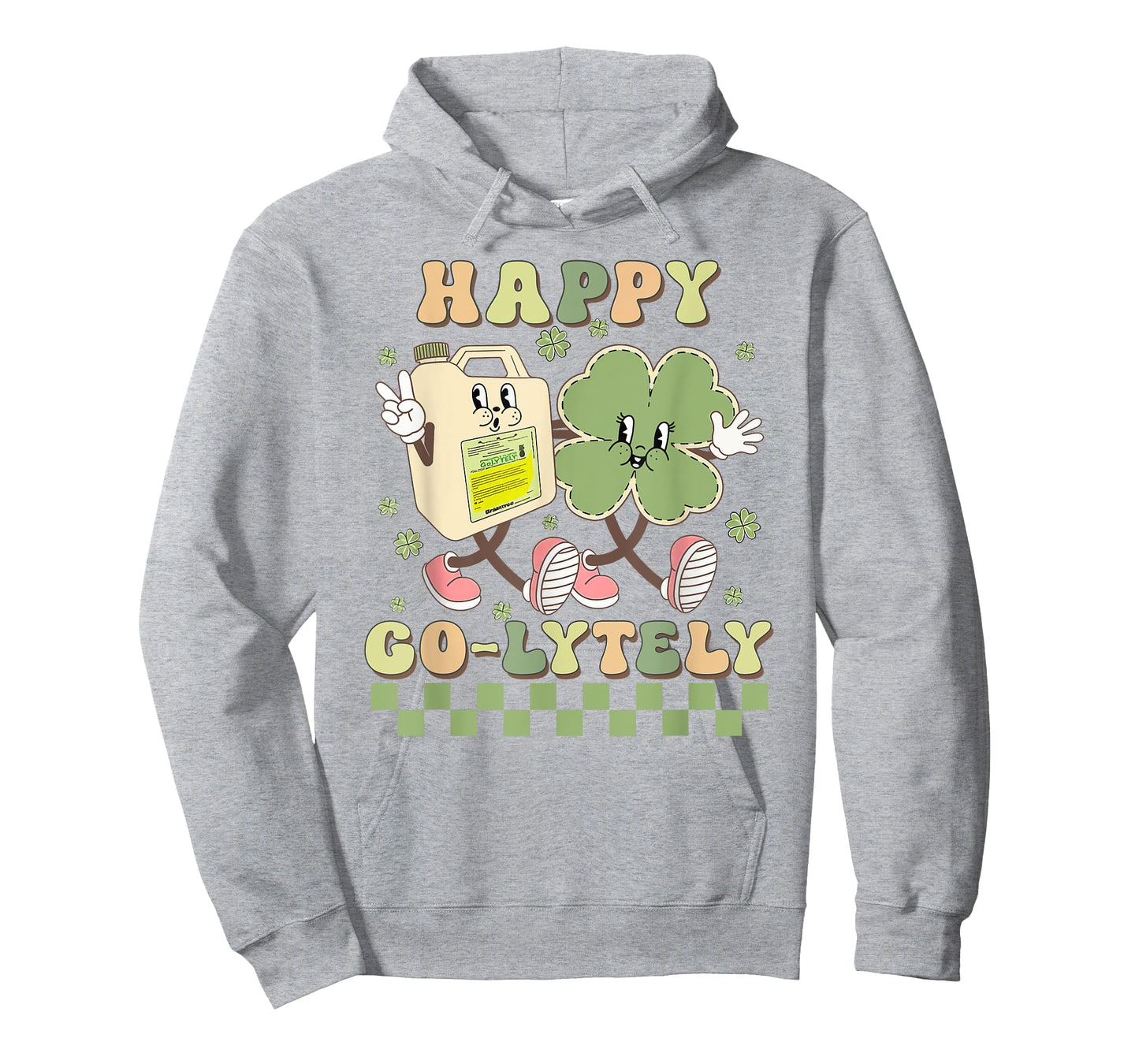Cute Shamrock Happy Go-Lytely Funny GI Nurse St Patricks Day T-Shirt