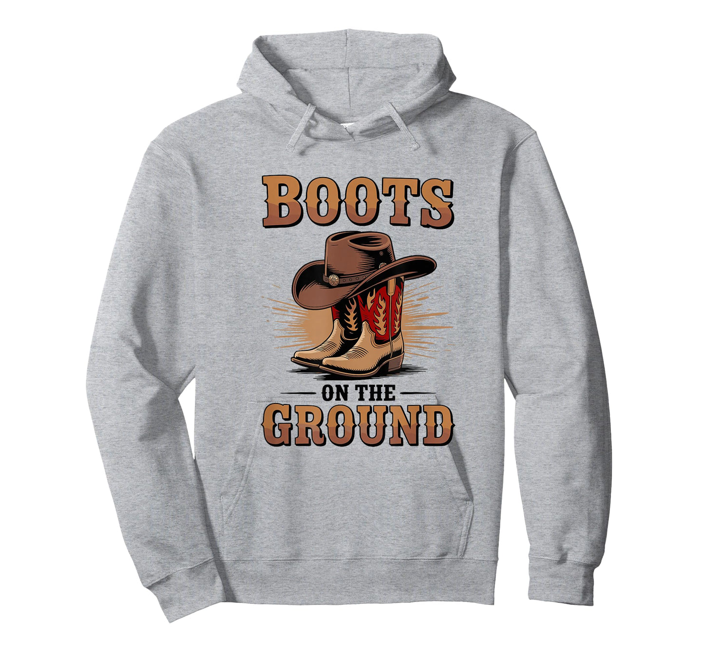 Boots On The Ground Cowboy Boots Western Country Style T-Shirt