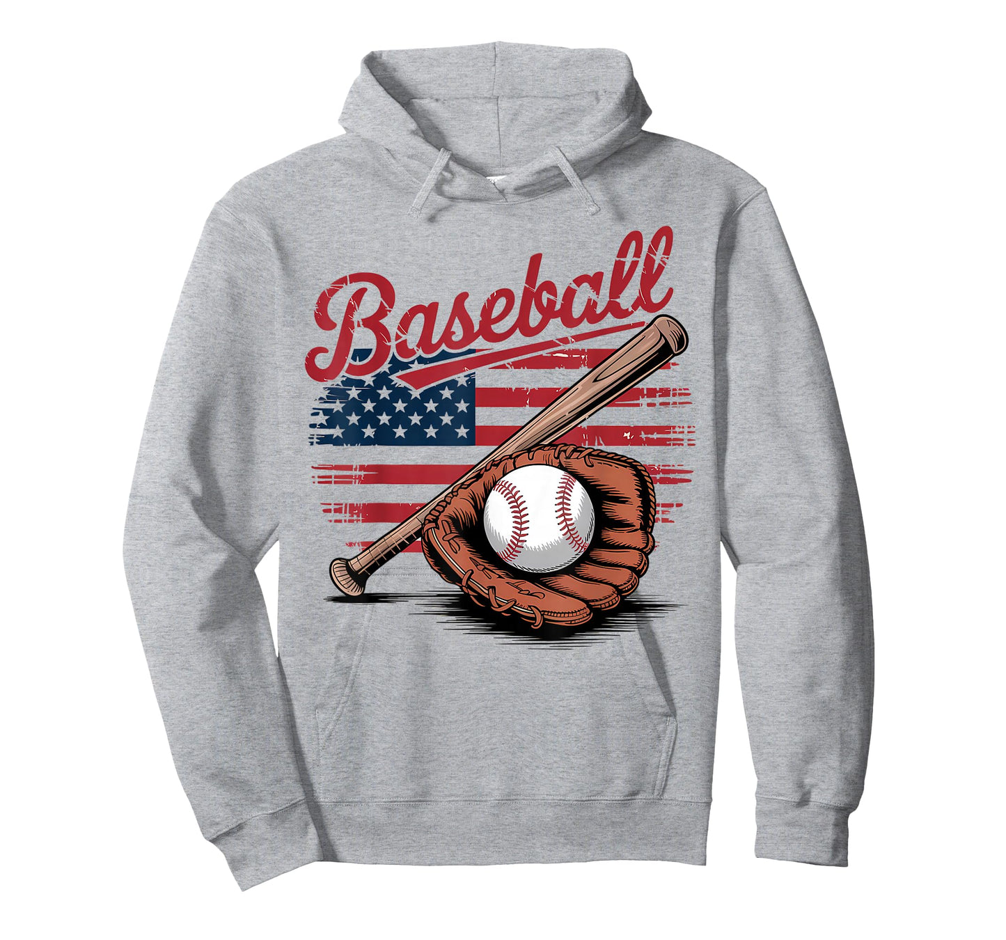 Patriotic Baseball Player USA Flag Catcher Pitch T-Shirt