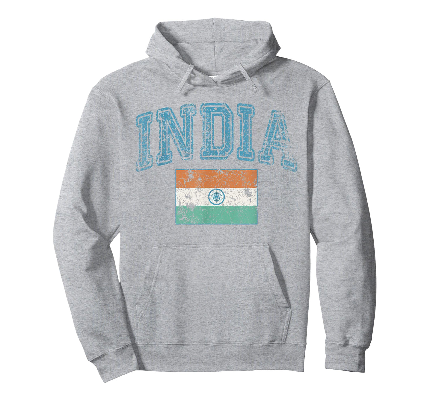 Vintage Retro Faded India Flag Indian Pride T-Shirt