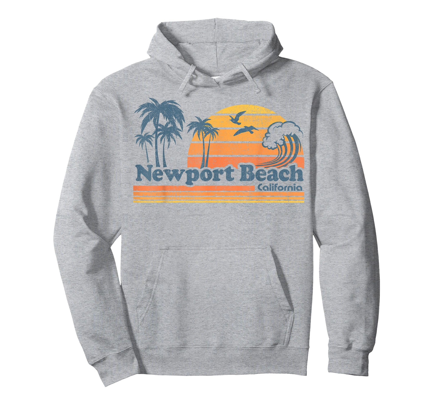 Newport Beach California Vacation Cute Vintage Cali Retro T-Shirt