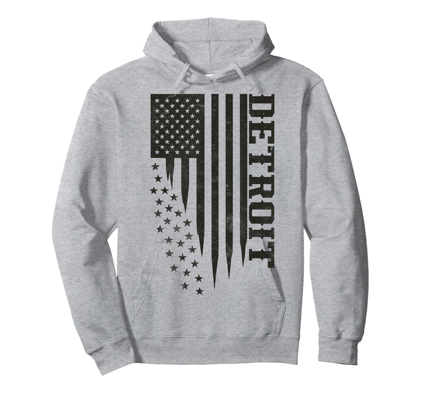 Patriotic Detroit Homegrown Local USA Flag Detroit T-Shirt