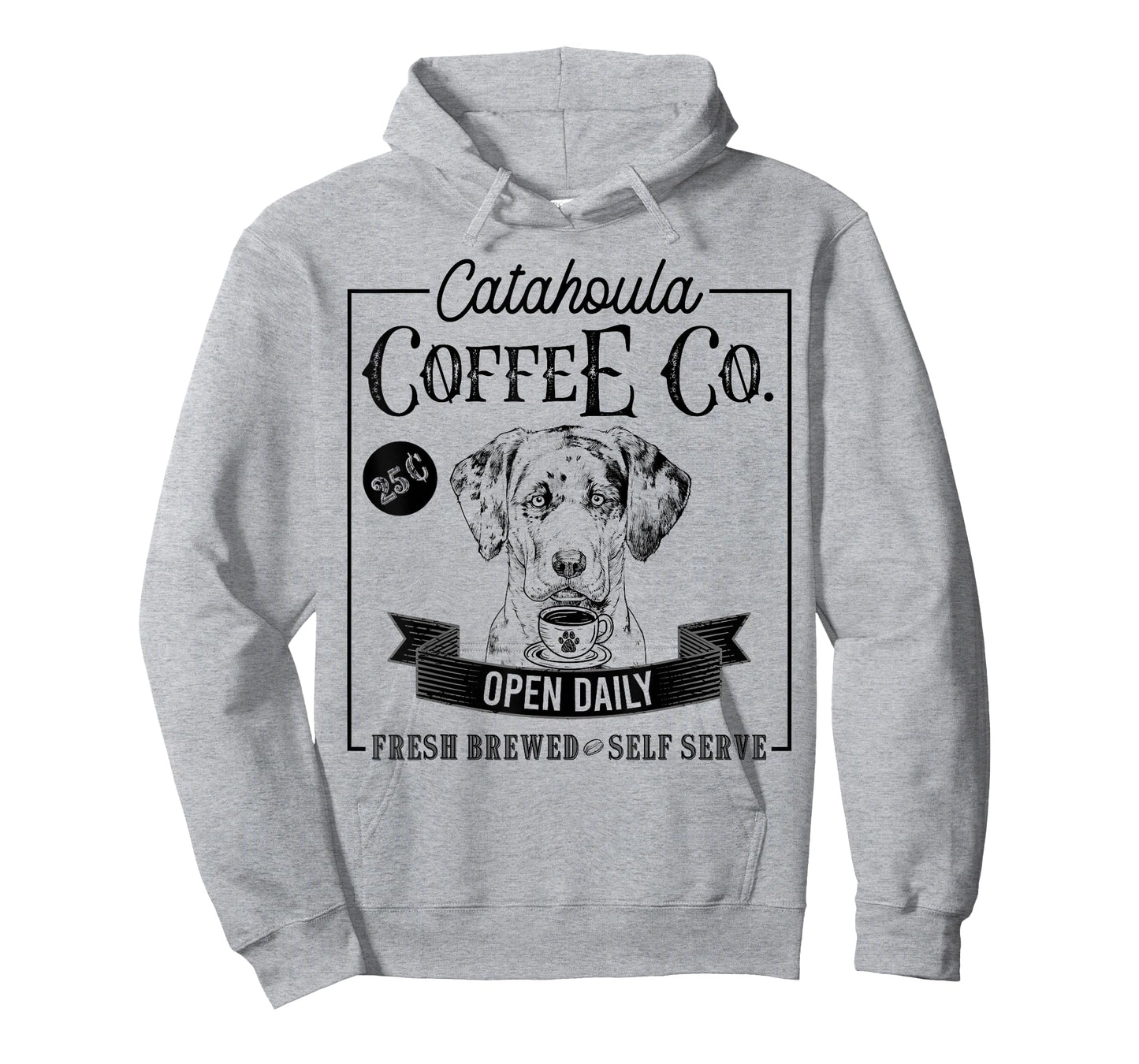 Retro Catahoula Leopard Dog Coffee Funny Dog Coffee Lover T-Shirt