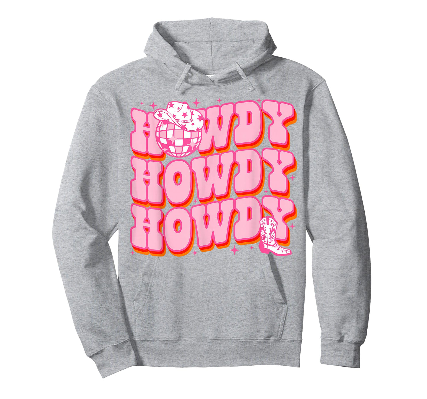 Howdy Southern Western Girl Country Rodeo Pink Cowgirl Disco T-Shirt