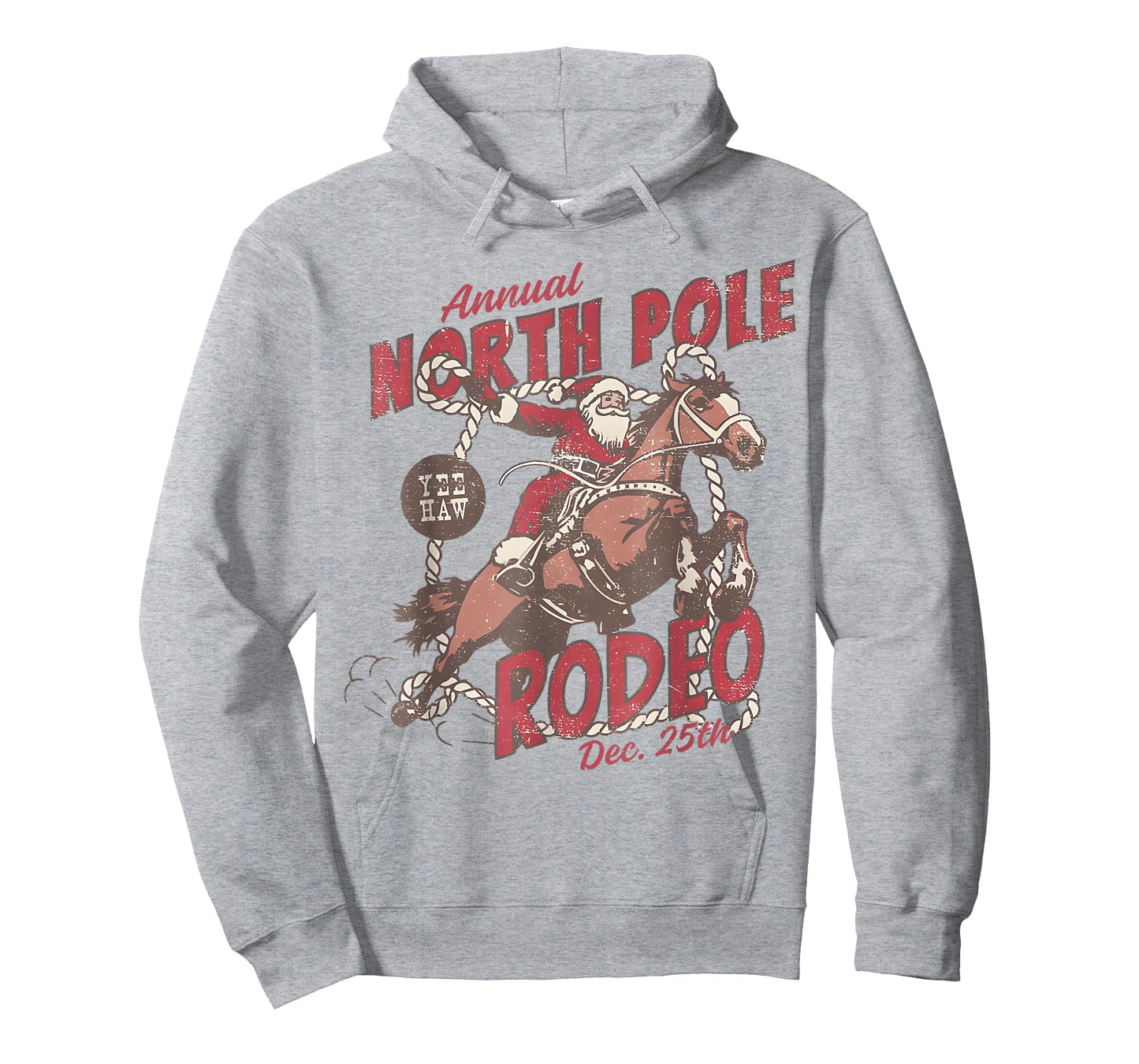 Annual North Pole Rodeo Cowboy Santa Howdy Christmas T-Shirt