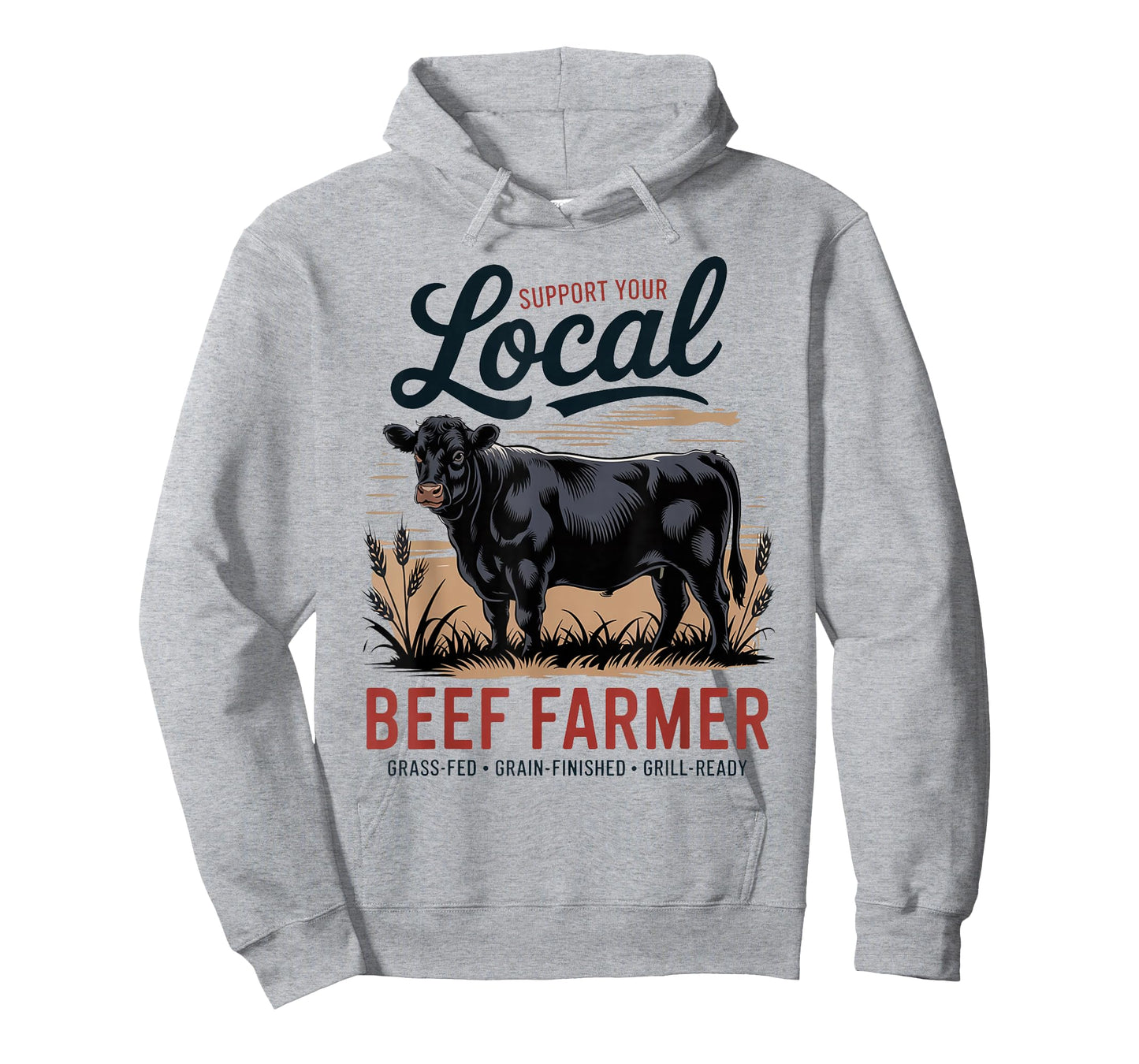 Support Your Local Beef Farmer - Retro Beef Rancher T-Shirt