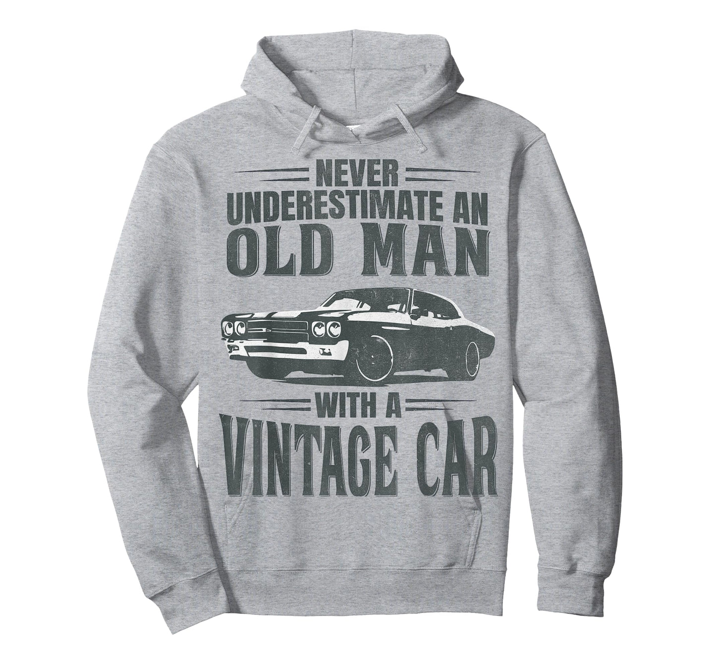 Never Underestimate an Old Man with A Vintage Car T-Shirt