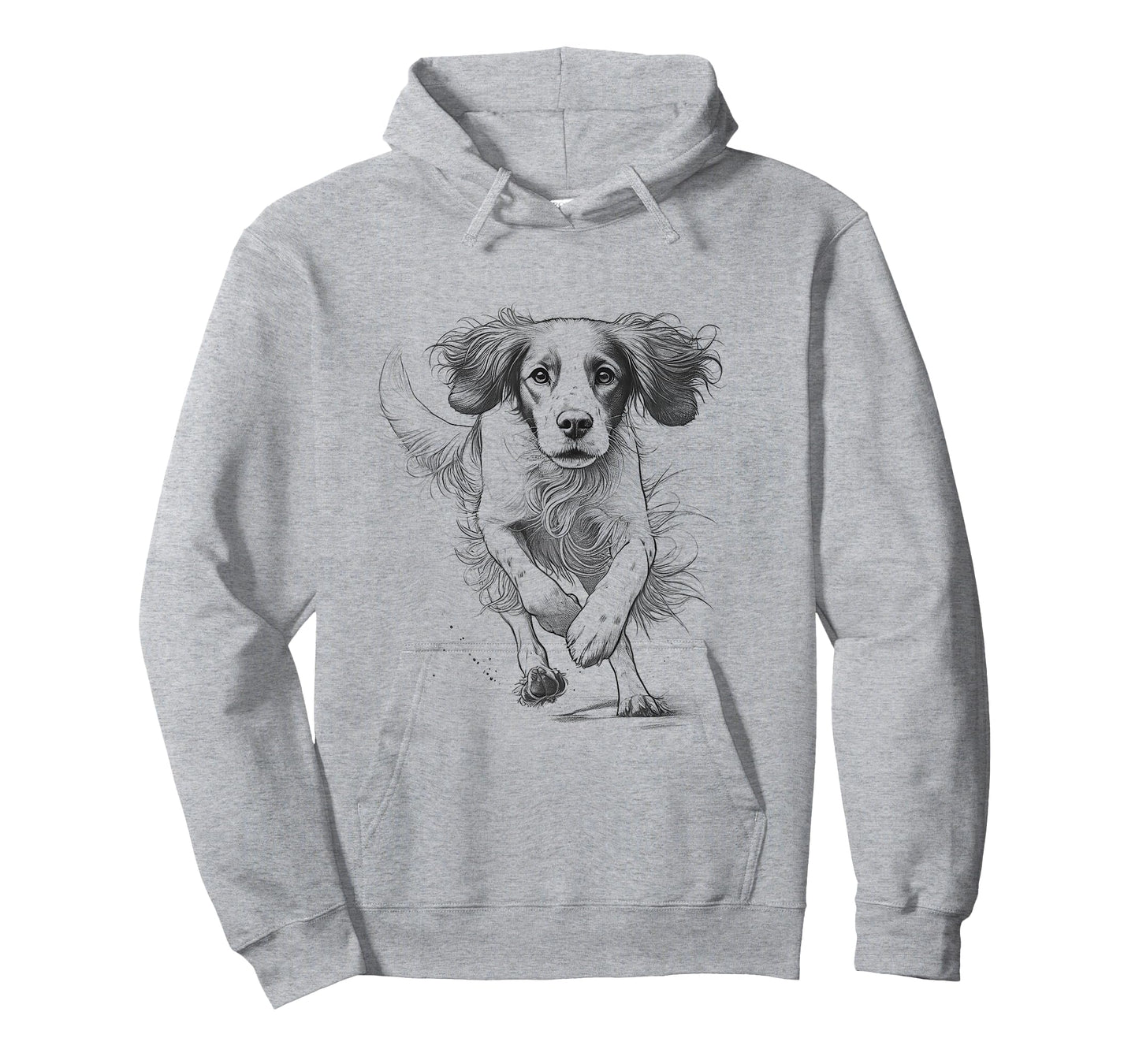 Brittany Spaniel Dog Owner Running Design T-Shirt