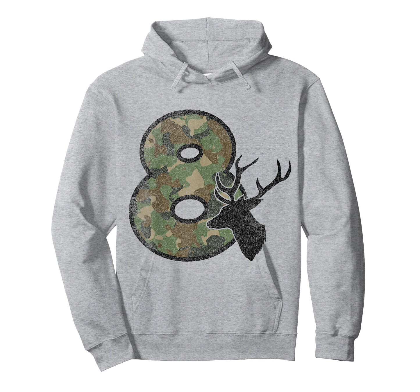 Country Boys Camo 8 Eight Year Old Birthday Deer Hunter T-Shirt