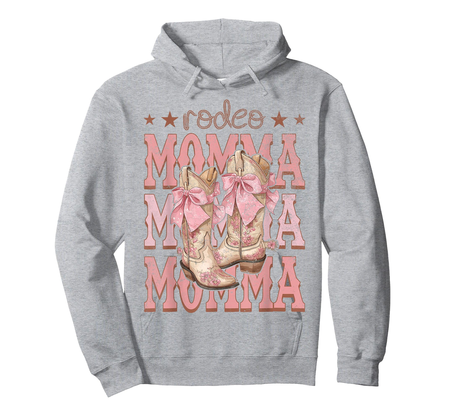 Rodeo Momma Pink Boots Coquette Cow-Girl Birthday Party T-Shirt