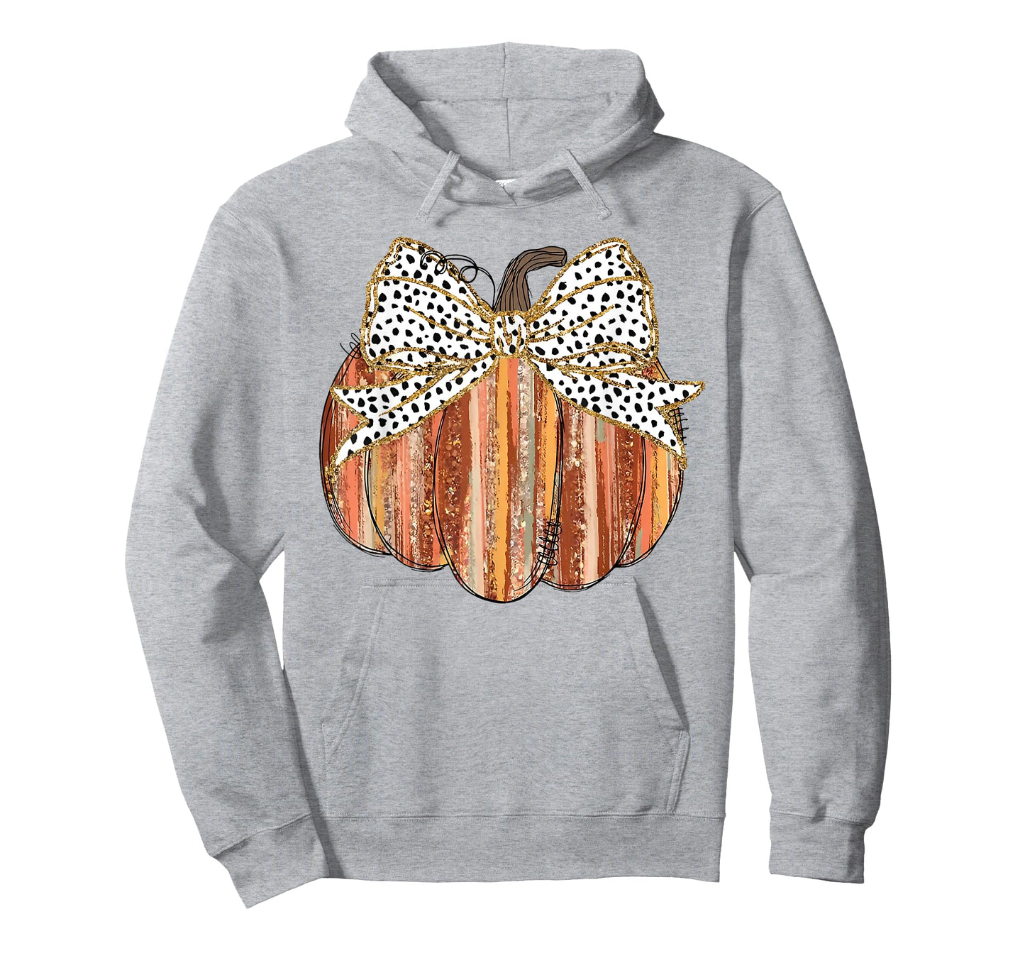 Coquette Bow Pumpkin Season Autumn Fall Leaves Thanksgiving T-Shirt