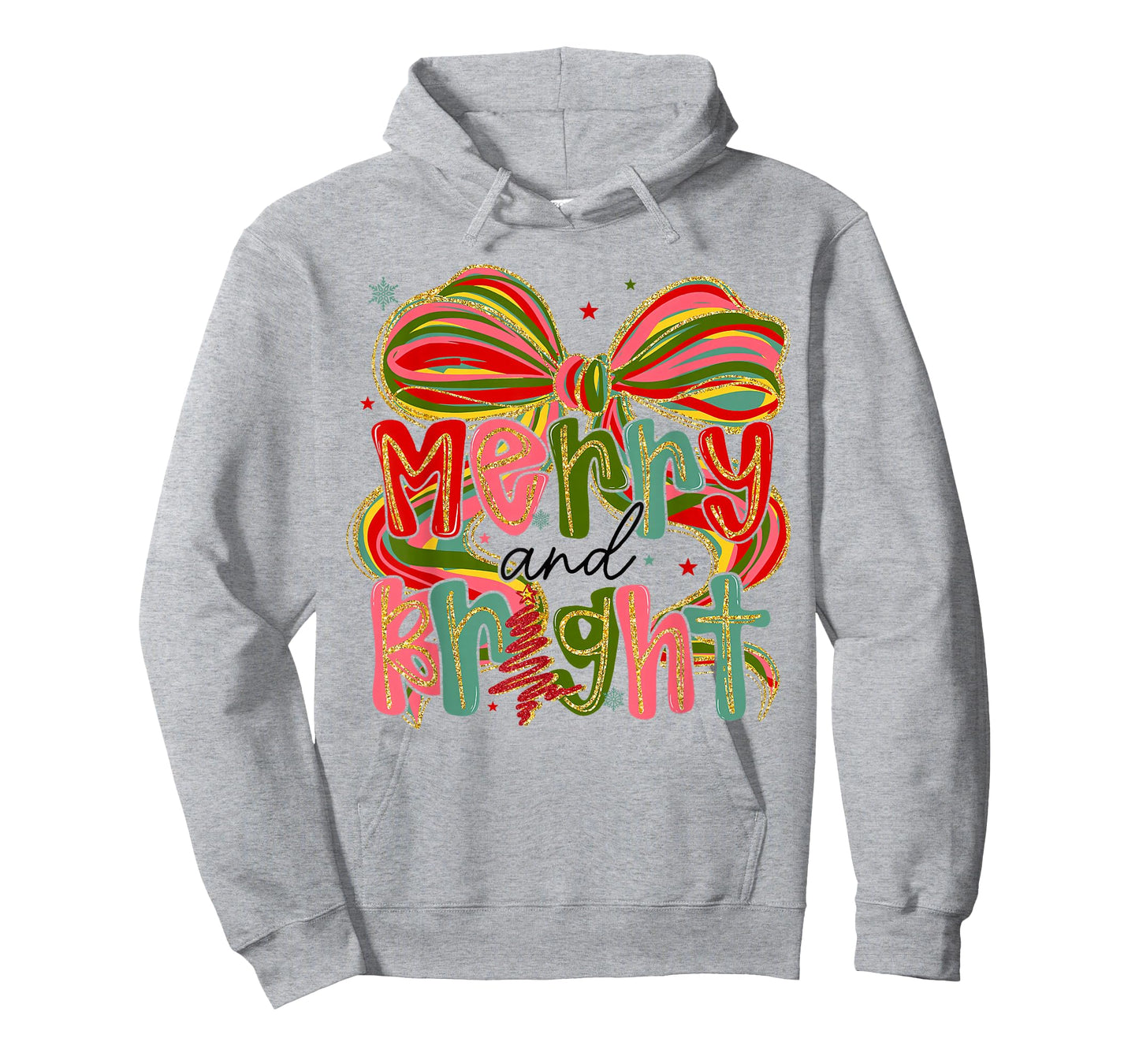 Coquette Bow Merry Christmas Preppy Xmas Pajamas Women Kids T-Shirt