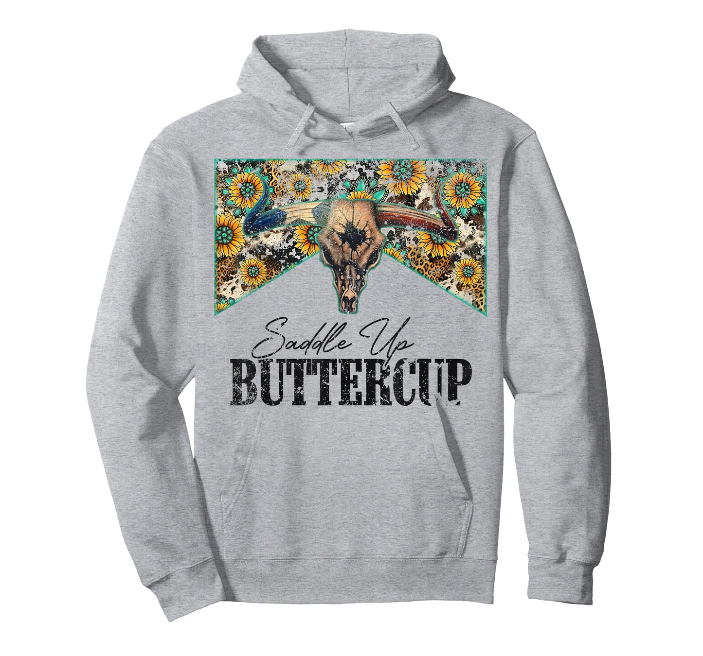 Saddle Up Buttercup Vintage Bull Skull Country Music T-Shirt