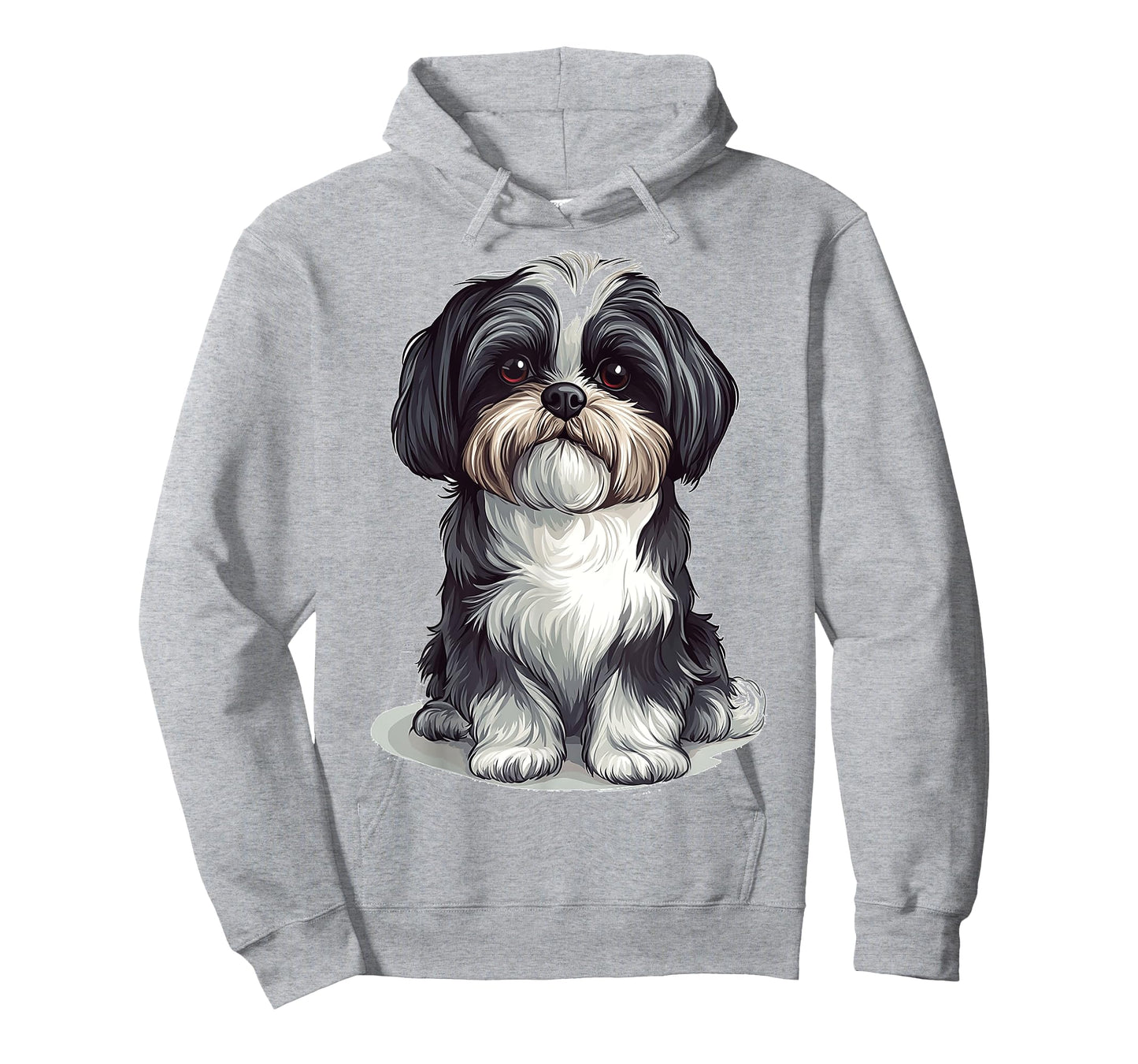 Shih Tzu Dog Motif Pet Artwork Shih Tzu Men Women Kids T-Shirt