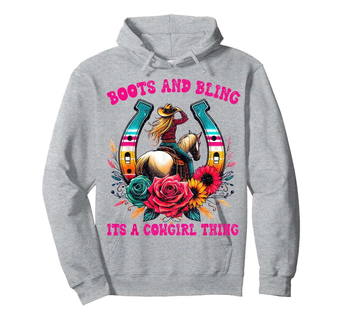 Boots and Bling its a Cowgirl Thing Cute Love Country Life T-Shirt