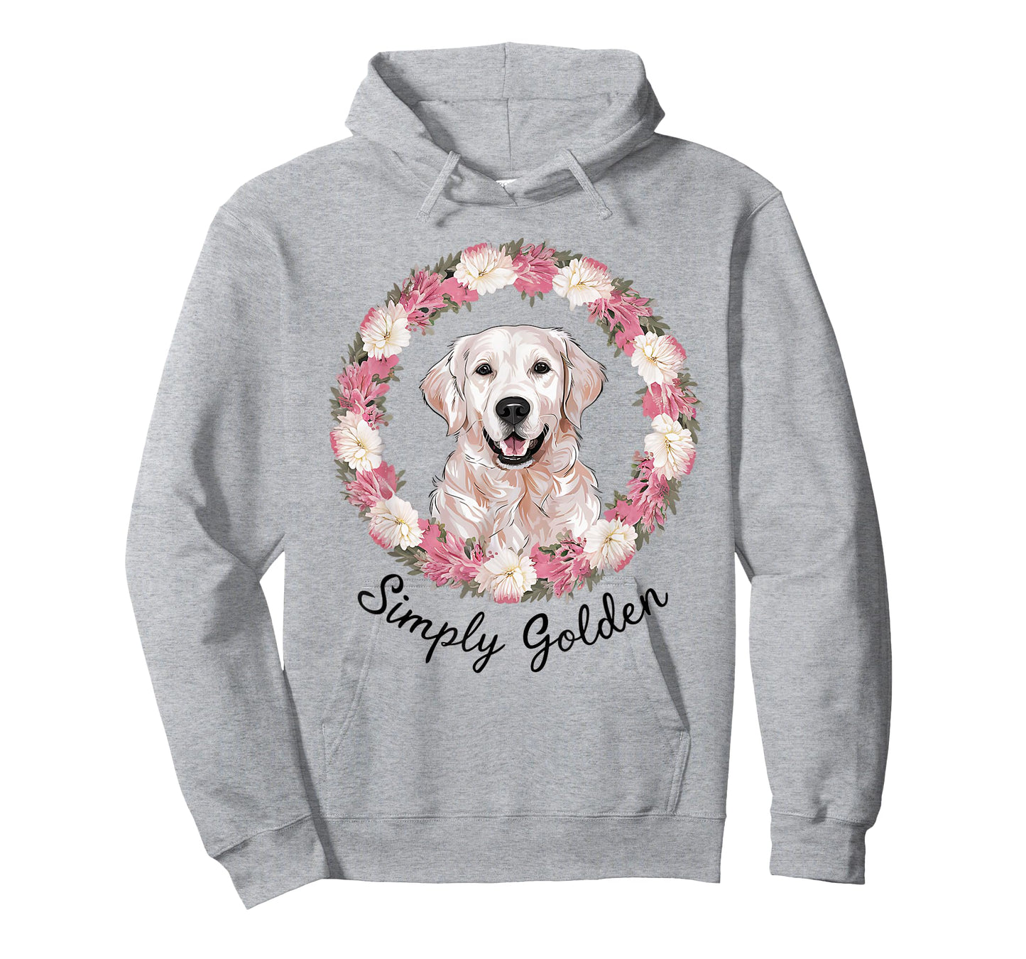 White English Cream Golden Retriever Cute 'Simply Golden' T-Shirt