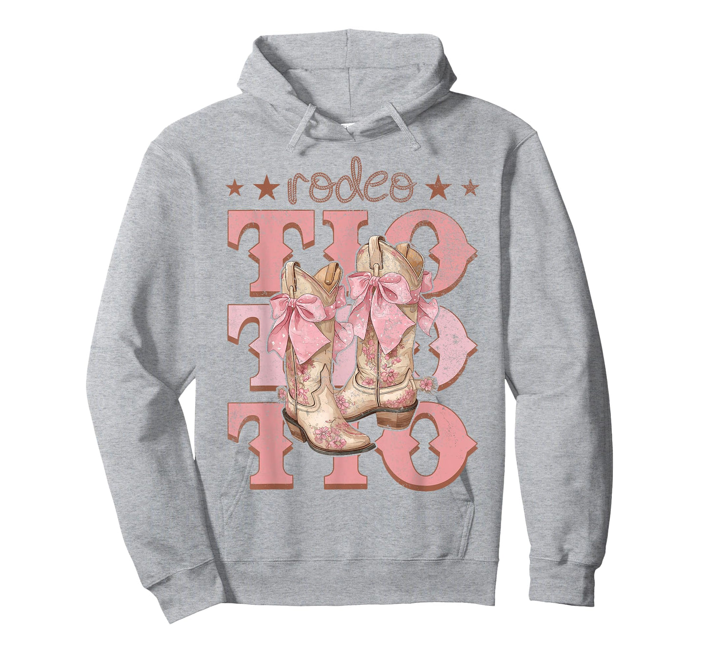 Rodeo Tio Pink Boots Coquette Cow-Girl Birthday Party T-Shirt