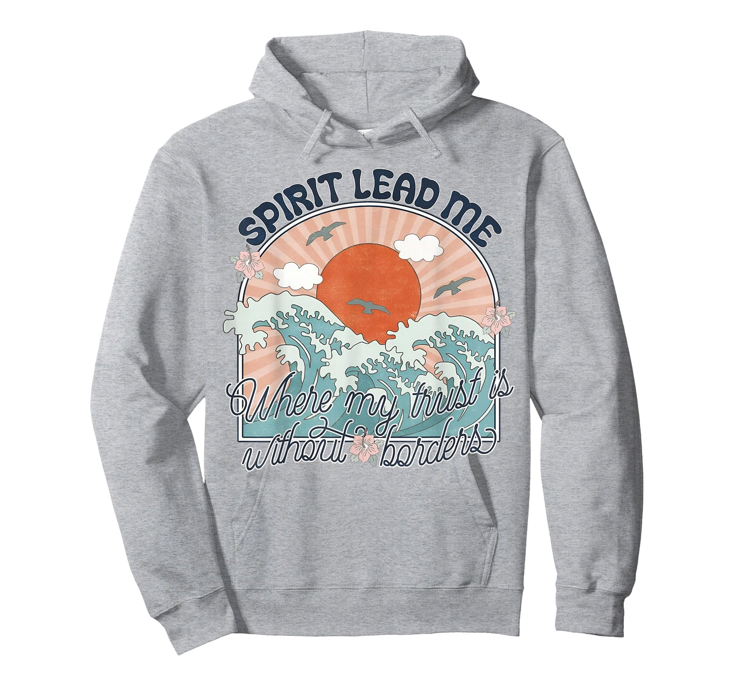 Spirit Lead Me Where My Trust Is Without Border Faith Cross T-Shirt