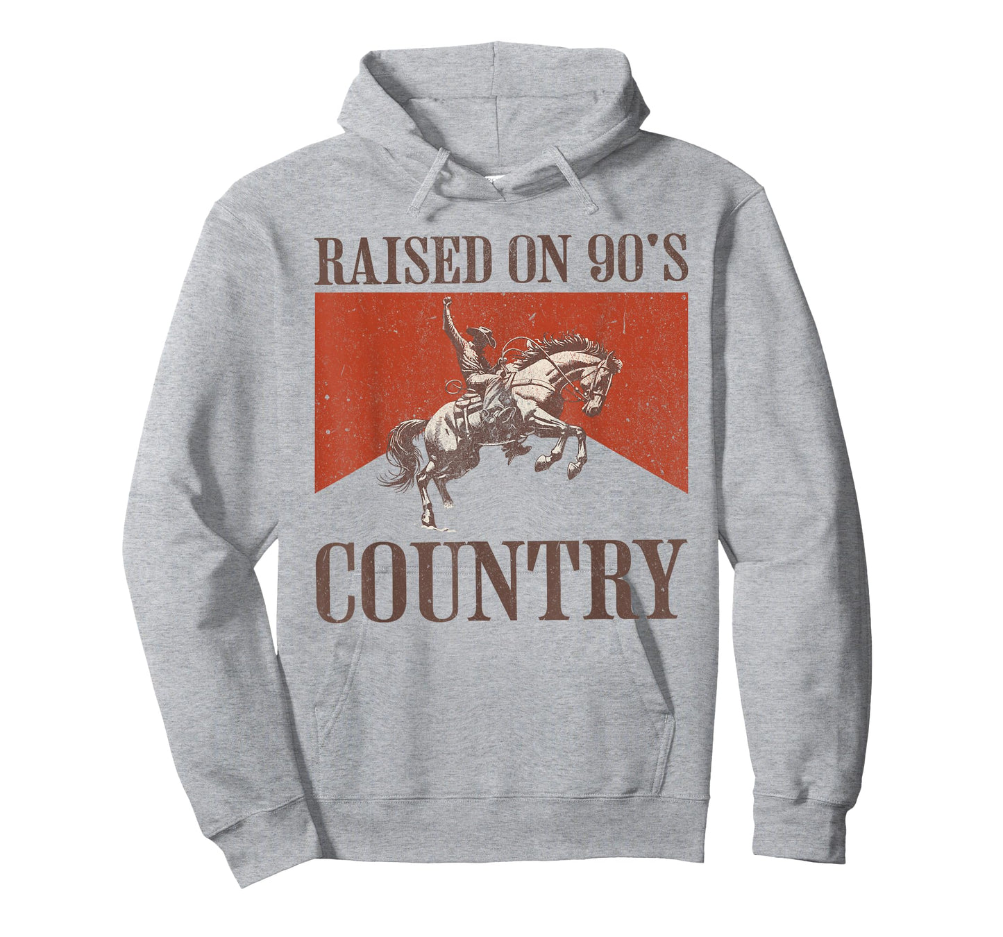 Retro Cowboy Horseback Western Rodeo Raised On 90's Country T-Shirt