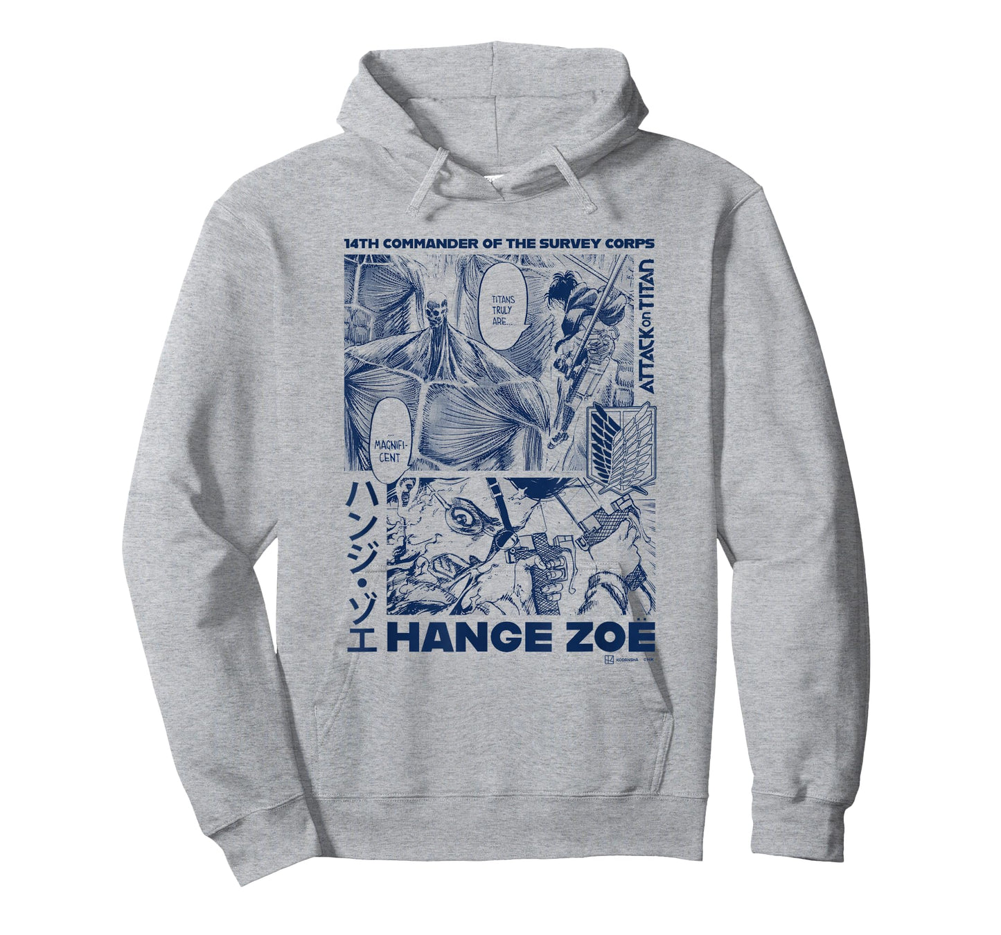 Attack on Titan Commander Hange Zoe Big Chest Manga Poster T-Shirt