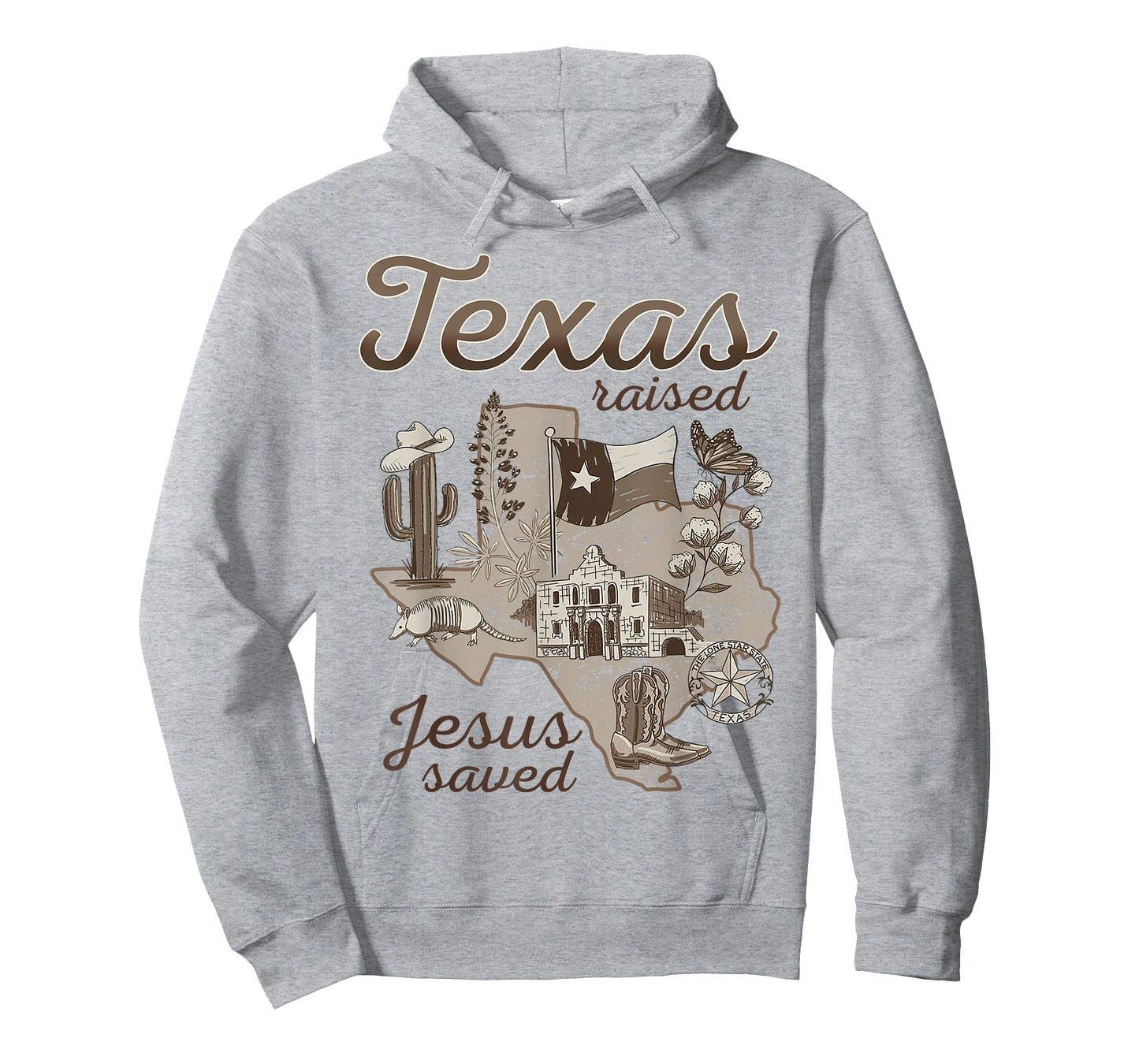 Texas Raised Jesus Saved T-Shirt
