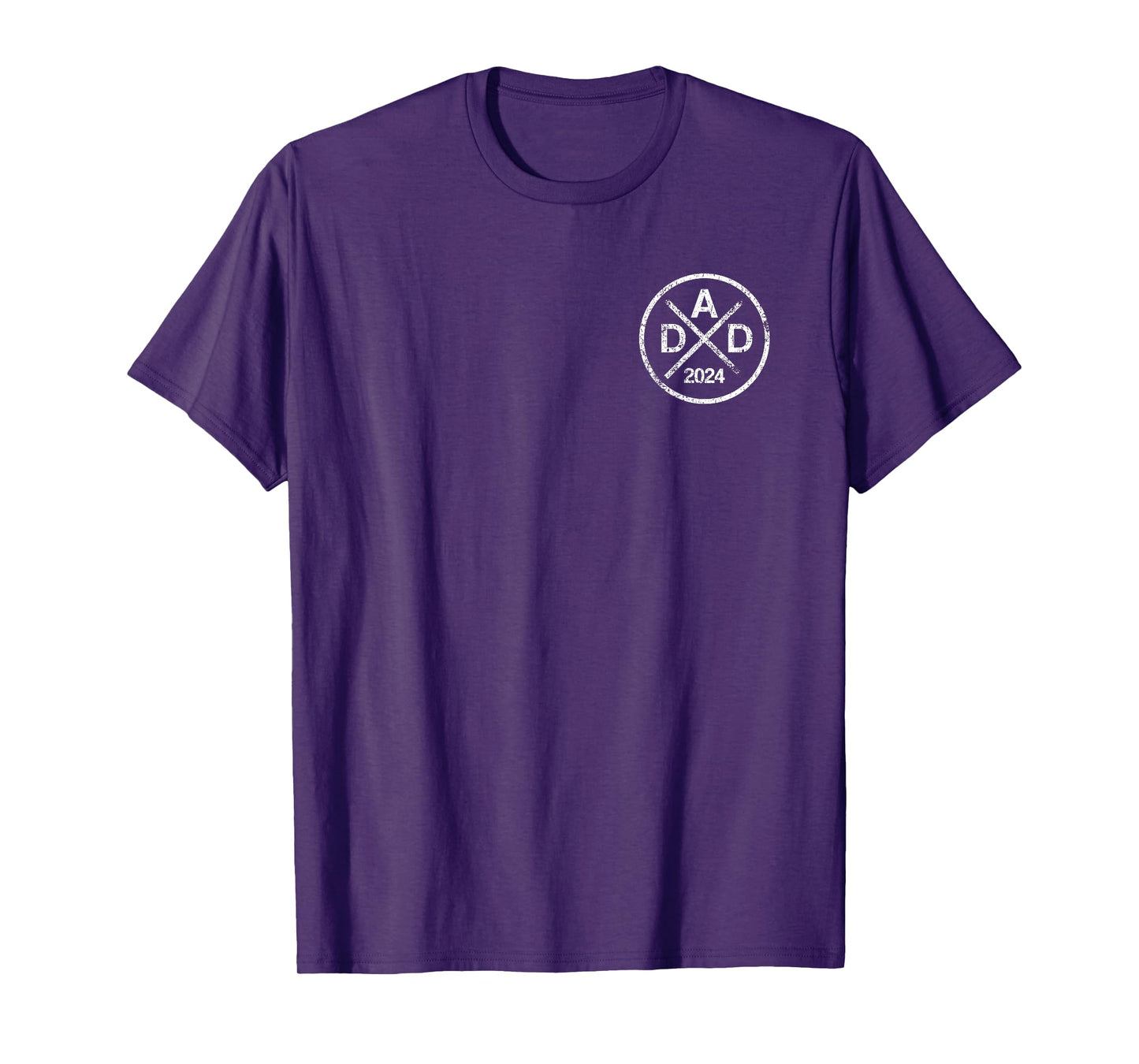 Dad 2024 Grunge, Father 2024, Retro Dad 2024 T-Shirt