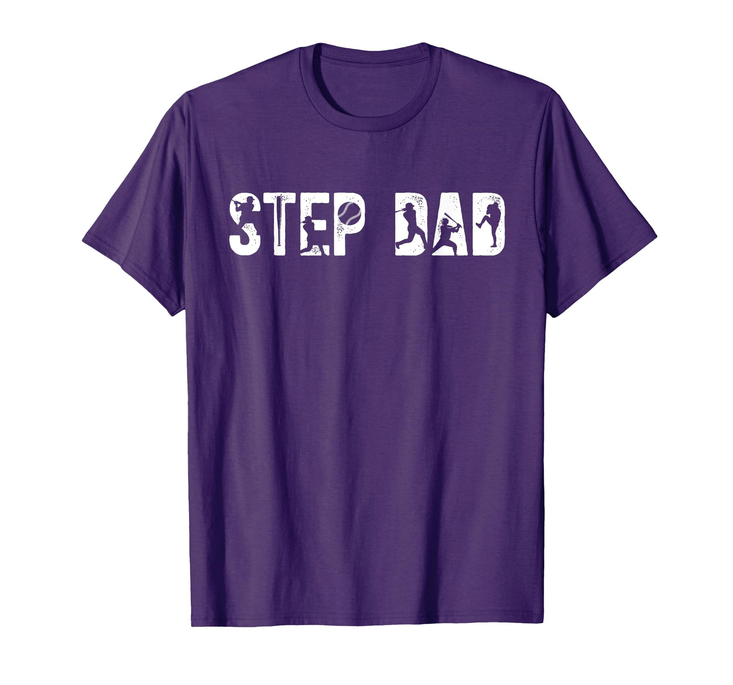 Step Dad Proud Baseball Stepdad Baseball Player Step Father T-Shirt