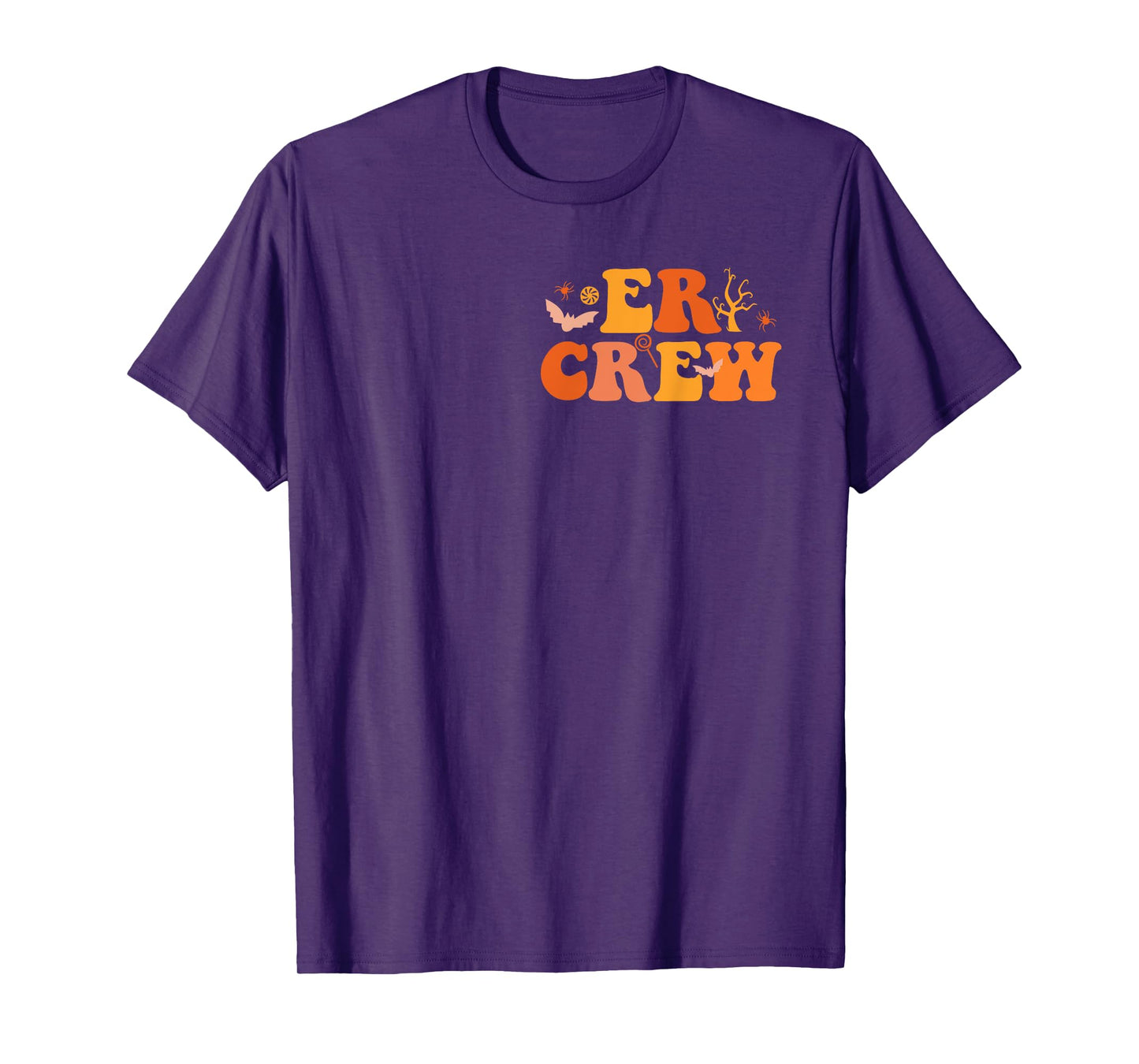 Emergency Department Funny ER Nurse Halloween 2 Sided T-Shirt
