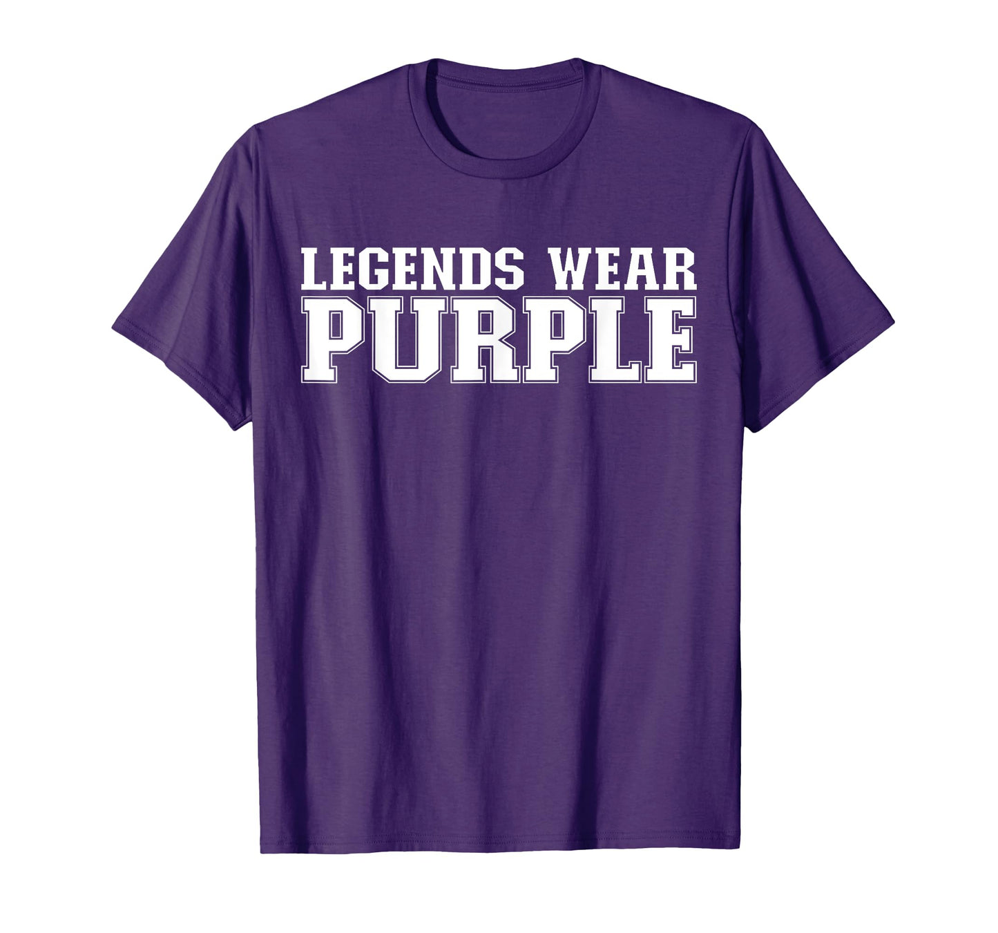 Legends Wear Purple Spirit Wear Team Game Color War Funny T-Shirt