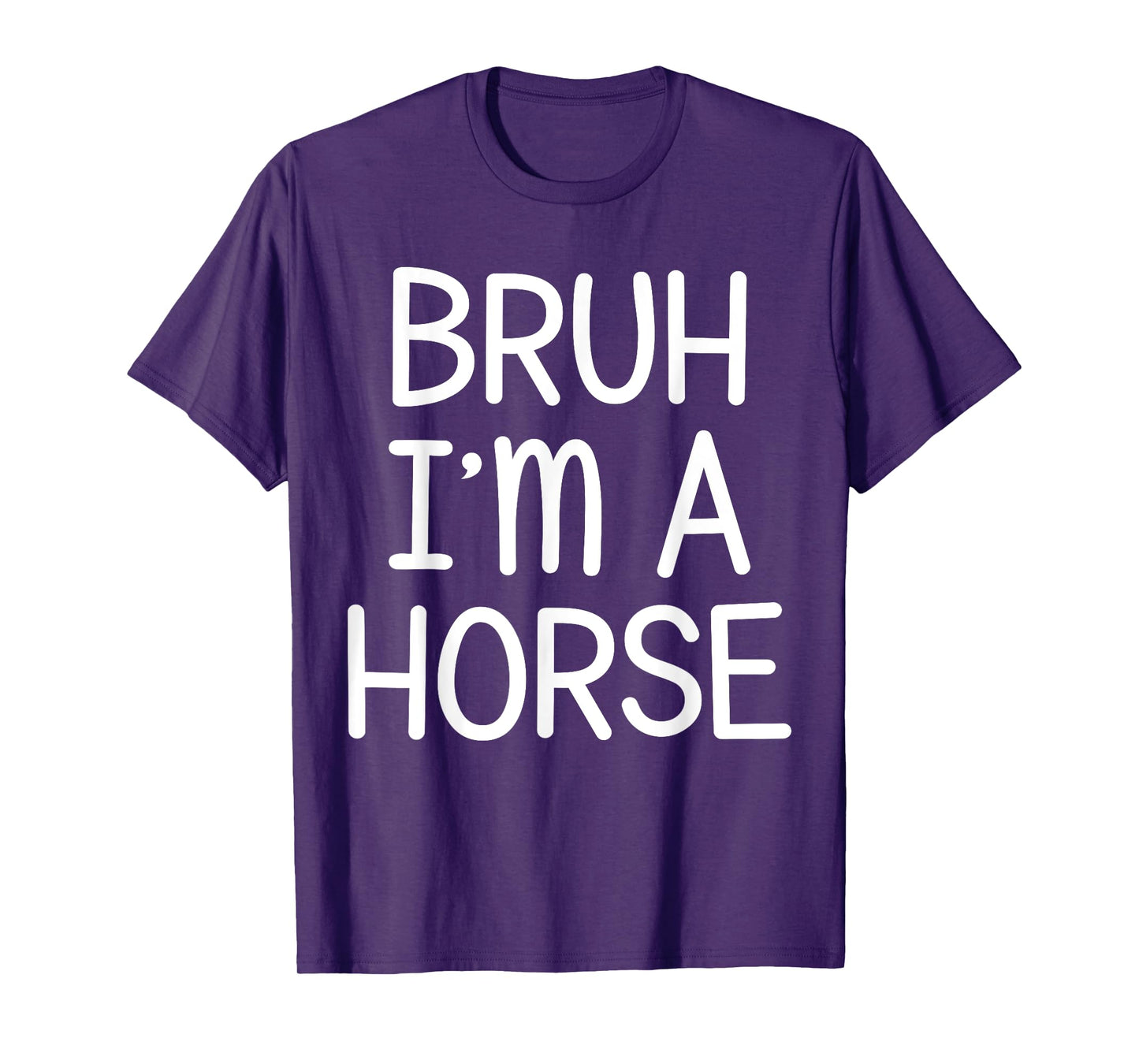 Pretend I'm A Horse Funny Lazy Halloween Costume Party T-Shirt