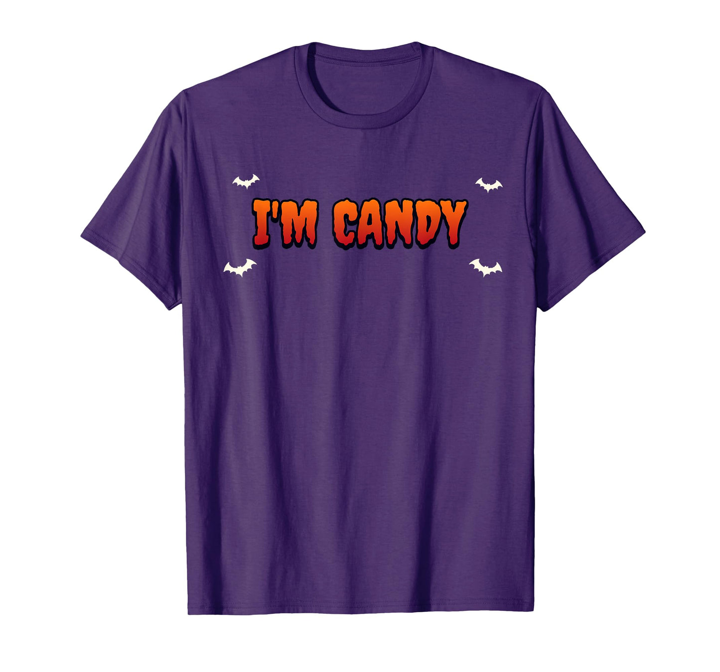 Funny Halloween Couples Costume Im Just Here for The Candy T-Shirt