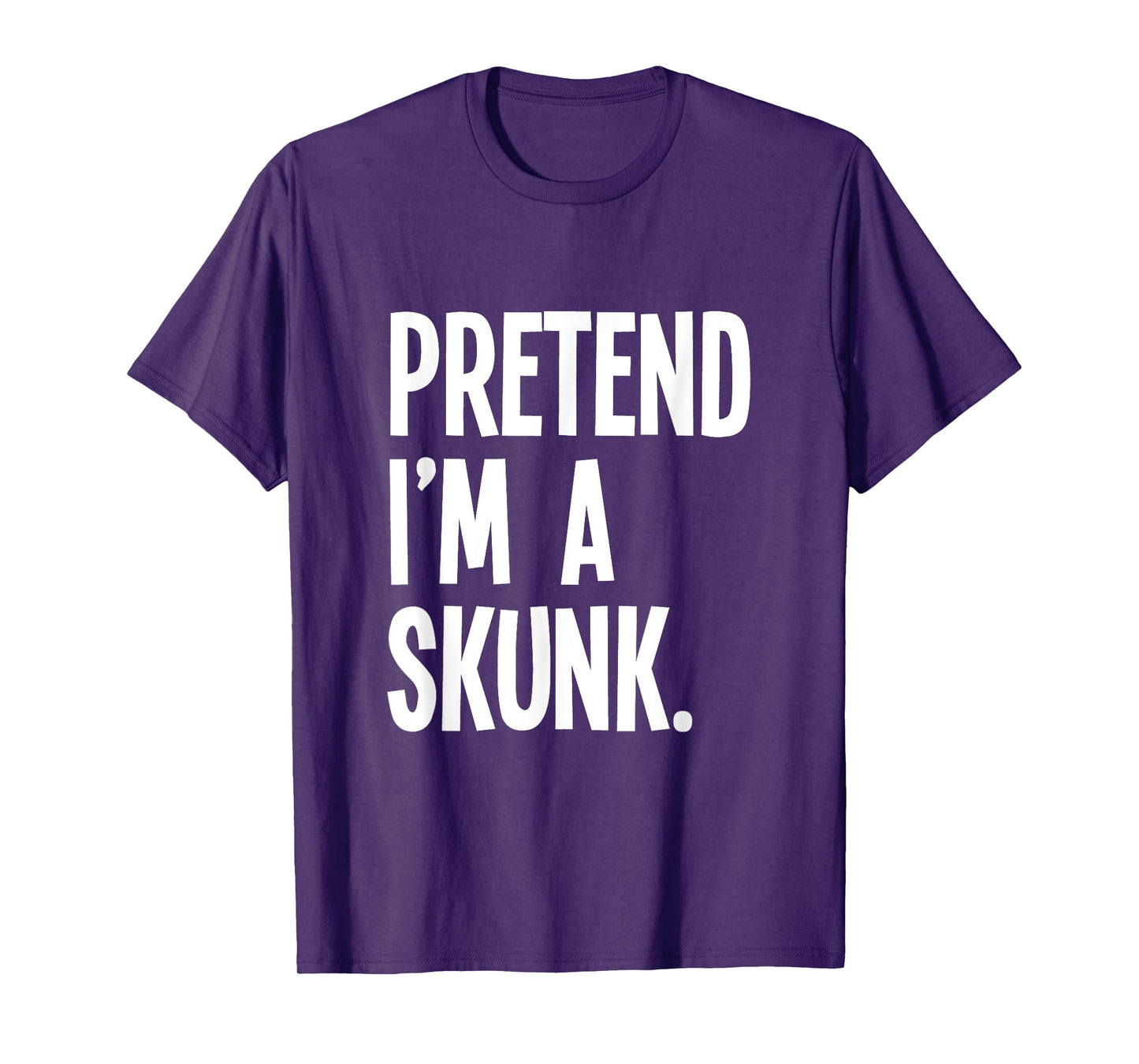 Pretend I'm A Skunk Funny Halloween Party Costume T-Shirt