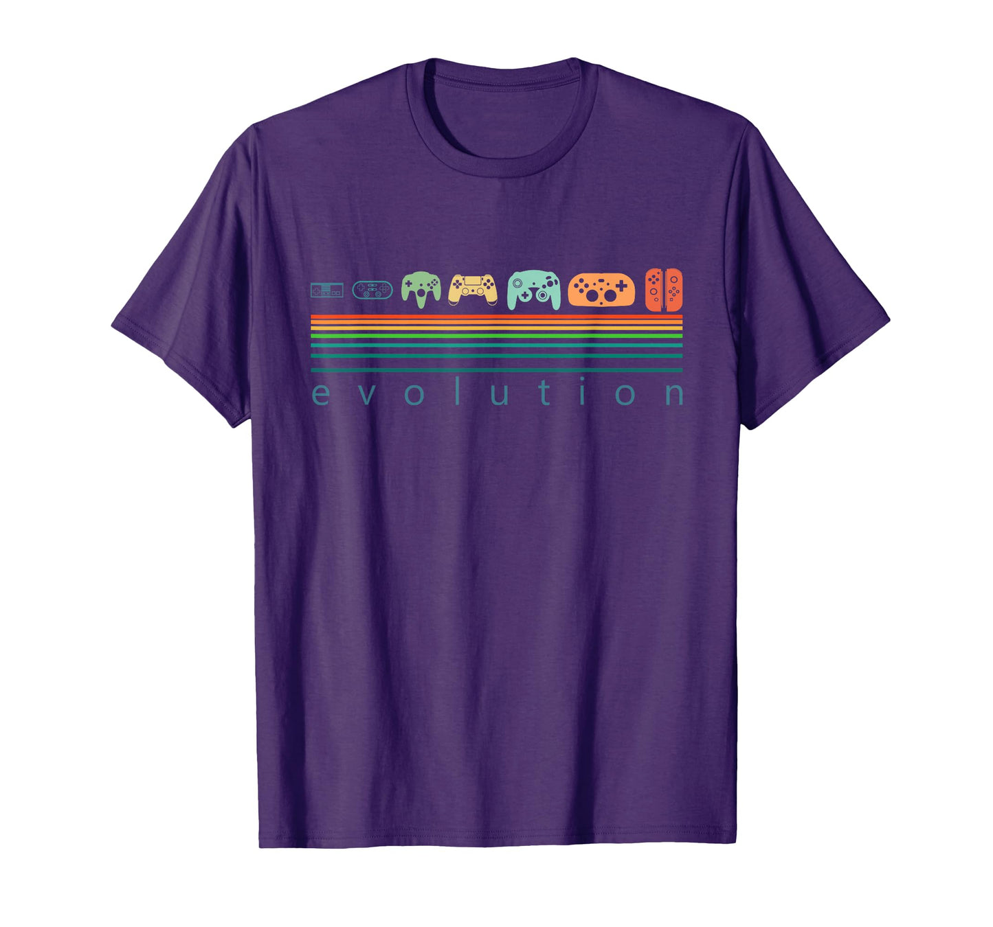 Retro Game Controller Evolution Shirt 80s 90s Game Lover T-Shirt