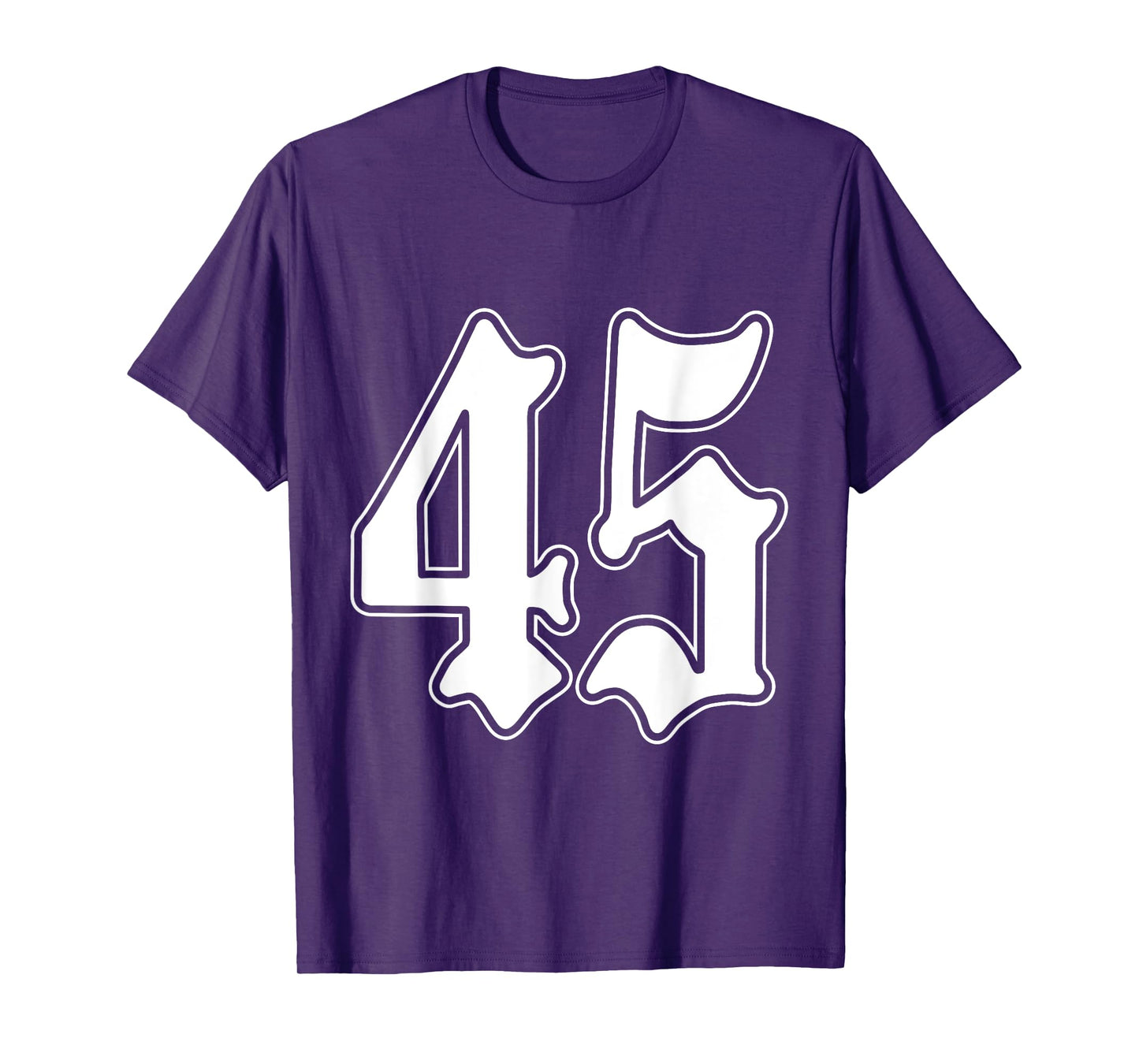 #45 White Number 45 Latino Sports Fan Team Cholo Easy T-Shirt