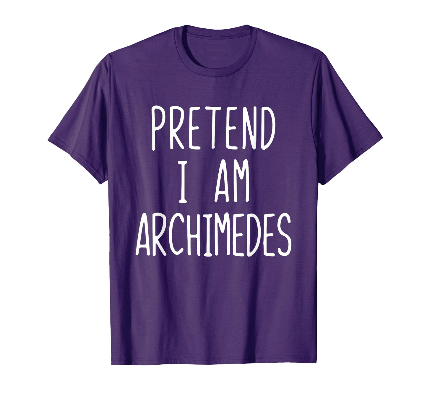 Pretend I'm Archimedes Costume Halloween Lazy Adult Kids T-Shirt