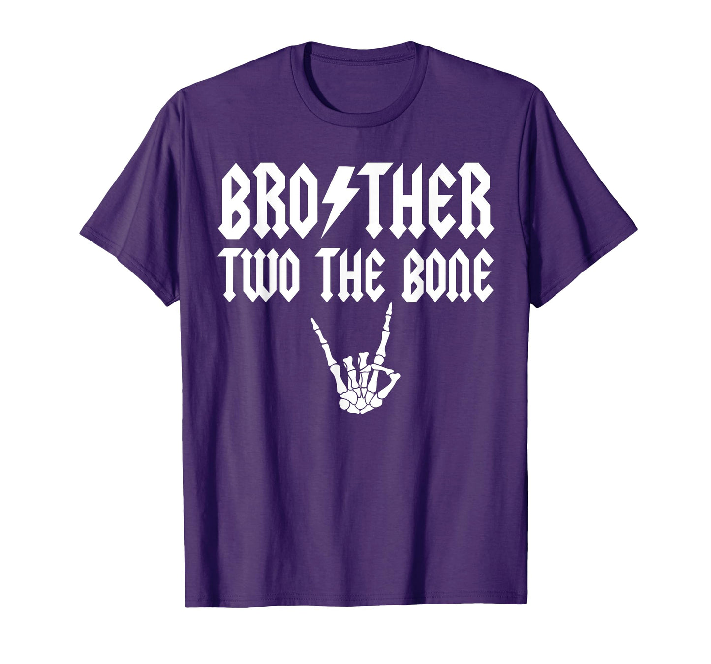 Brother Two the Bone Skeleton Hand Family Birthday Boy Girl T-Shirt