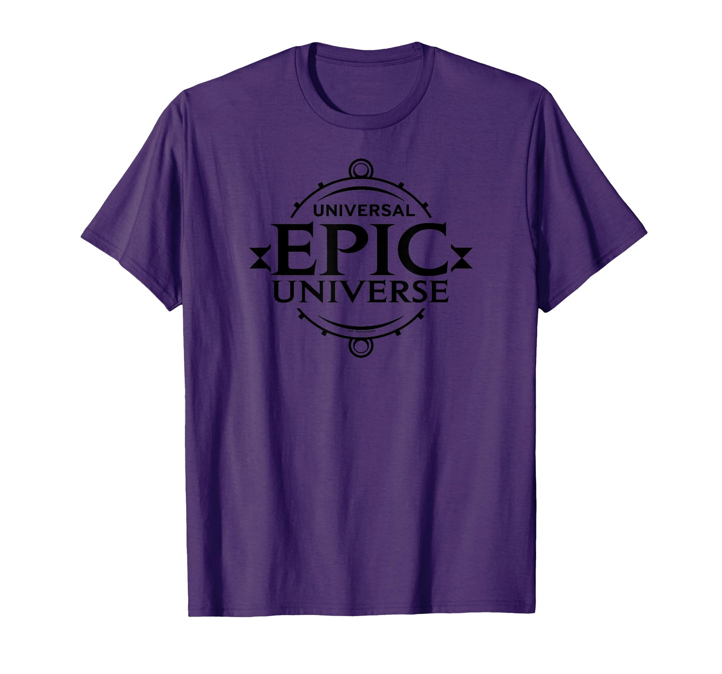 Universal Epic Universe Minimalist Logo Black T-Shirt
