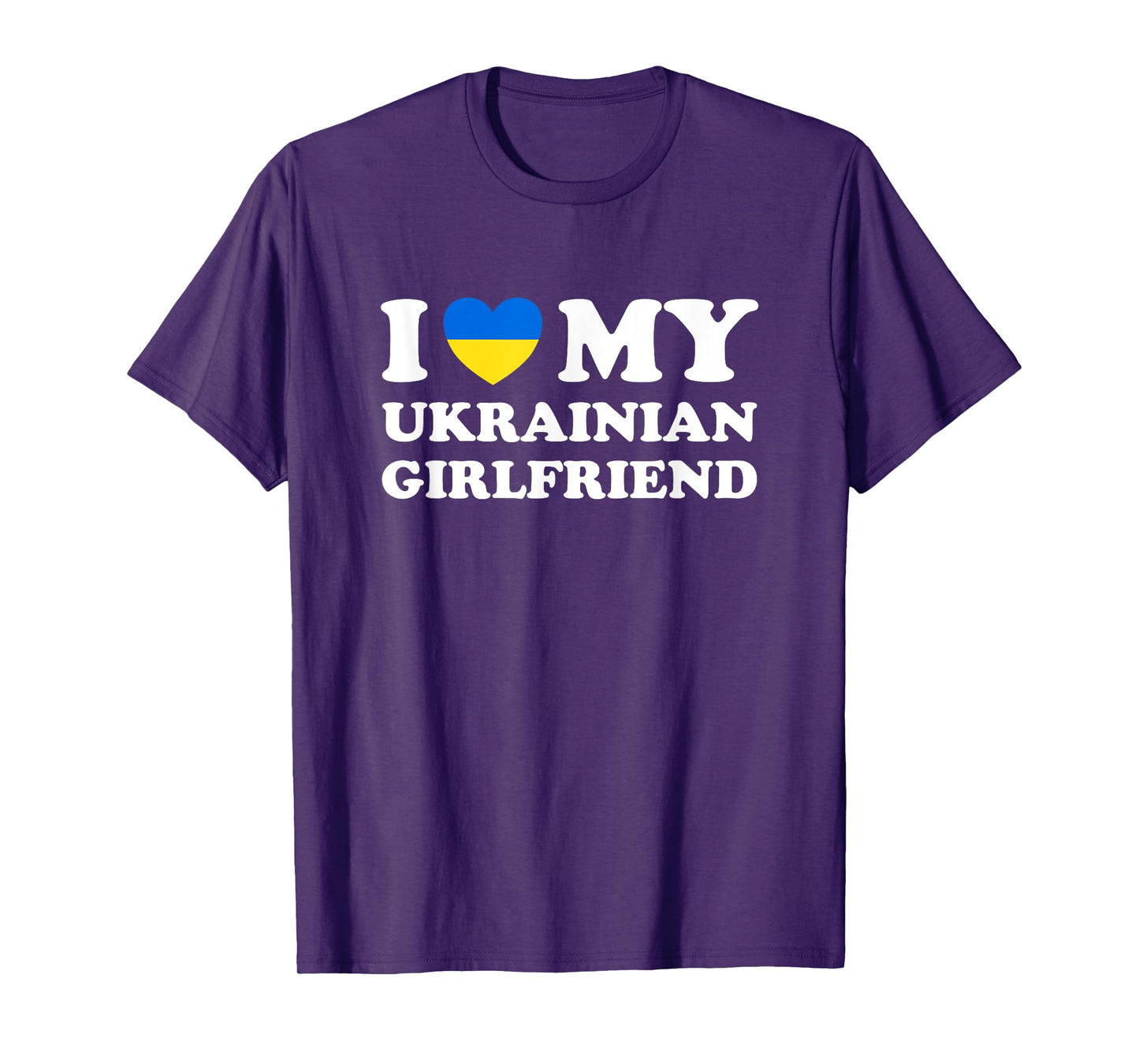I Love My Ukrainian Girlfriend Heart Matching Couples T-Shirt