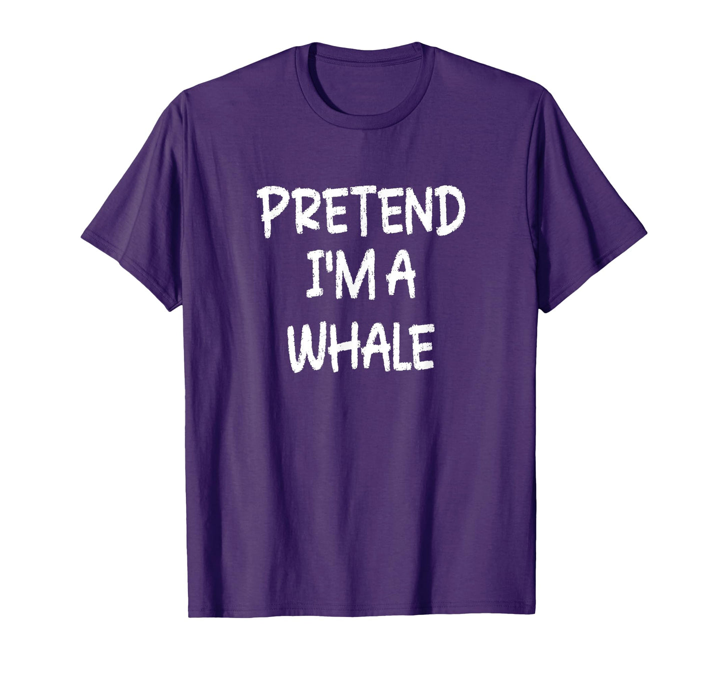 Pretend I'm a Whale Lazy Last Minute Halloween Costume T-Shirt