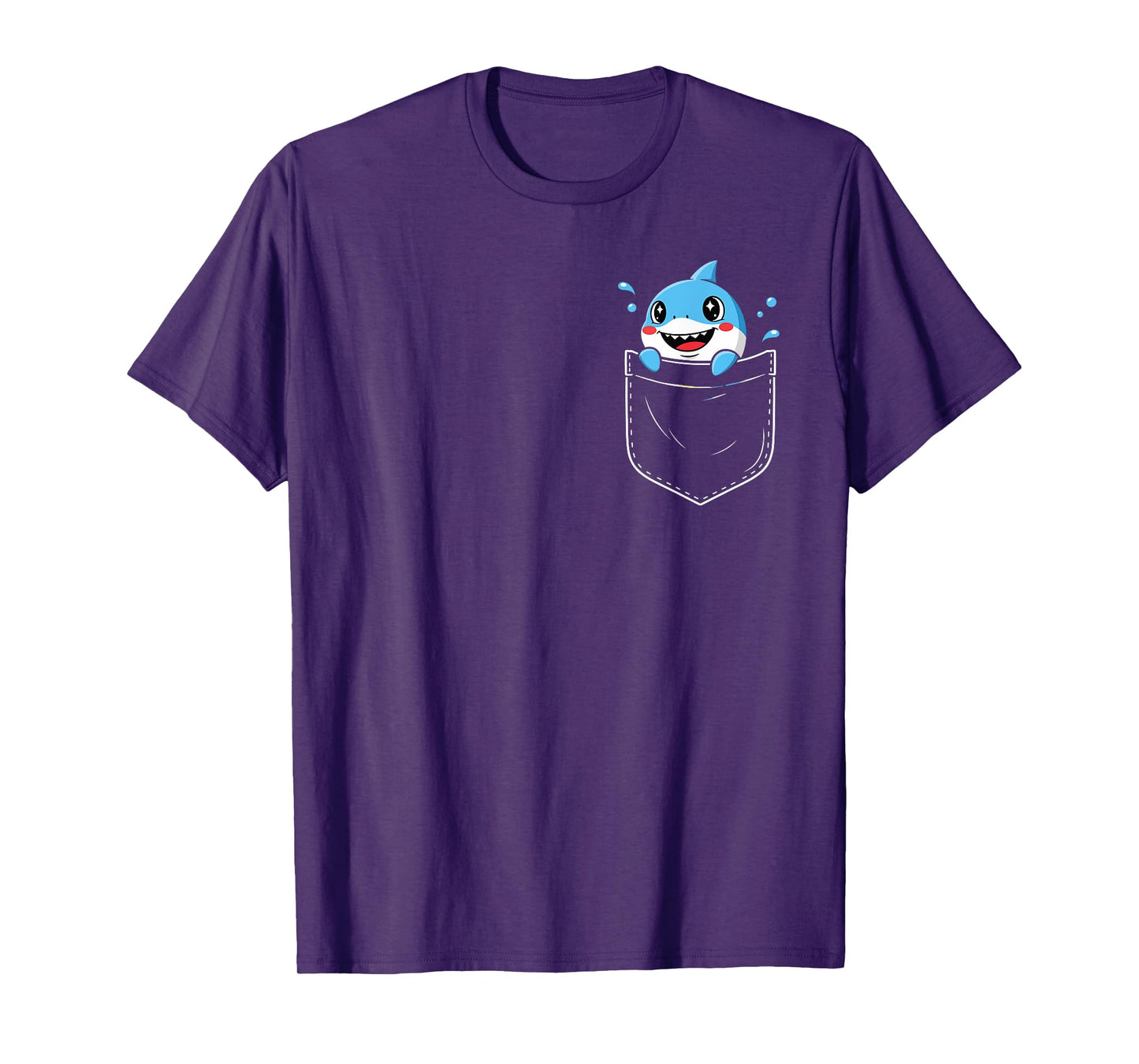 cute shark pocket meme funny T-Shirt
