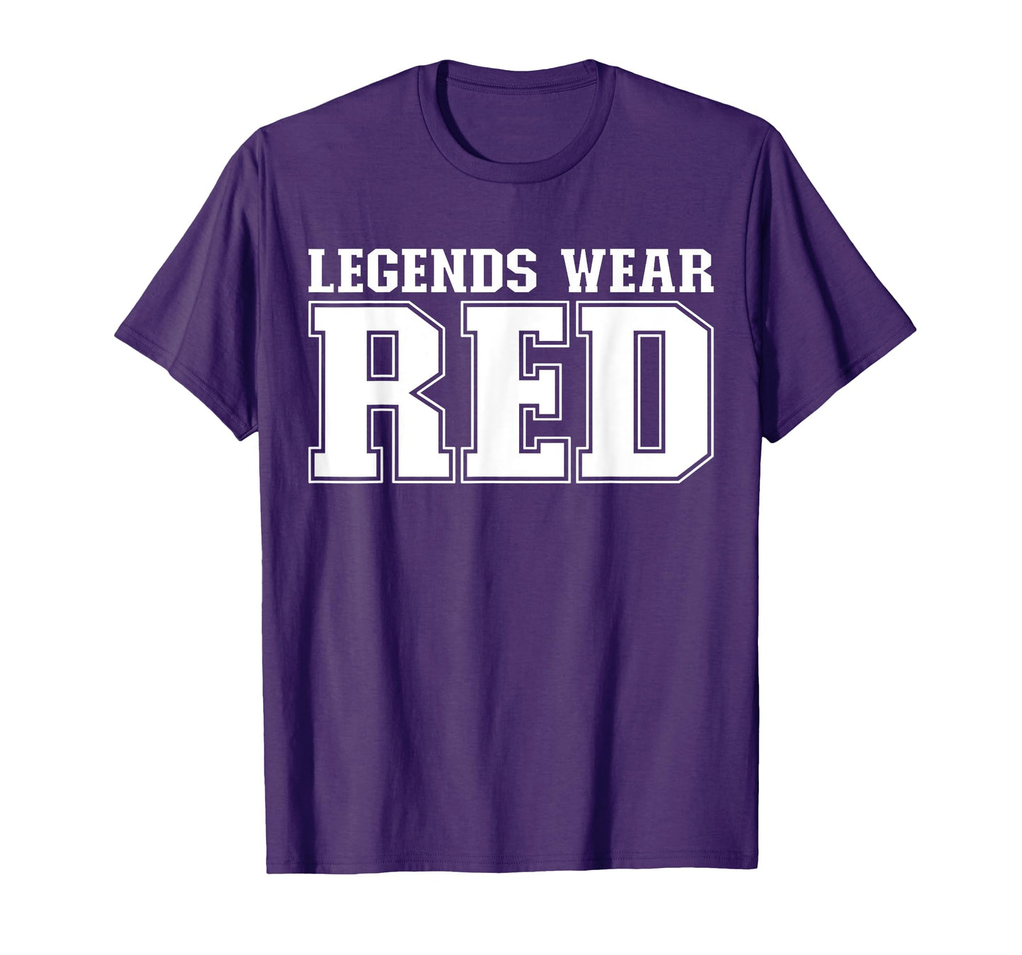 Legends Wear Red Spirit Wear Team Game Color War Funny T-Shirt