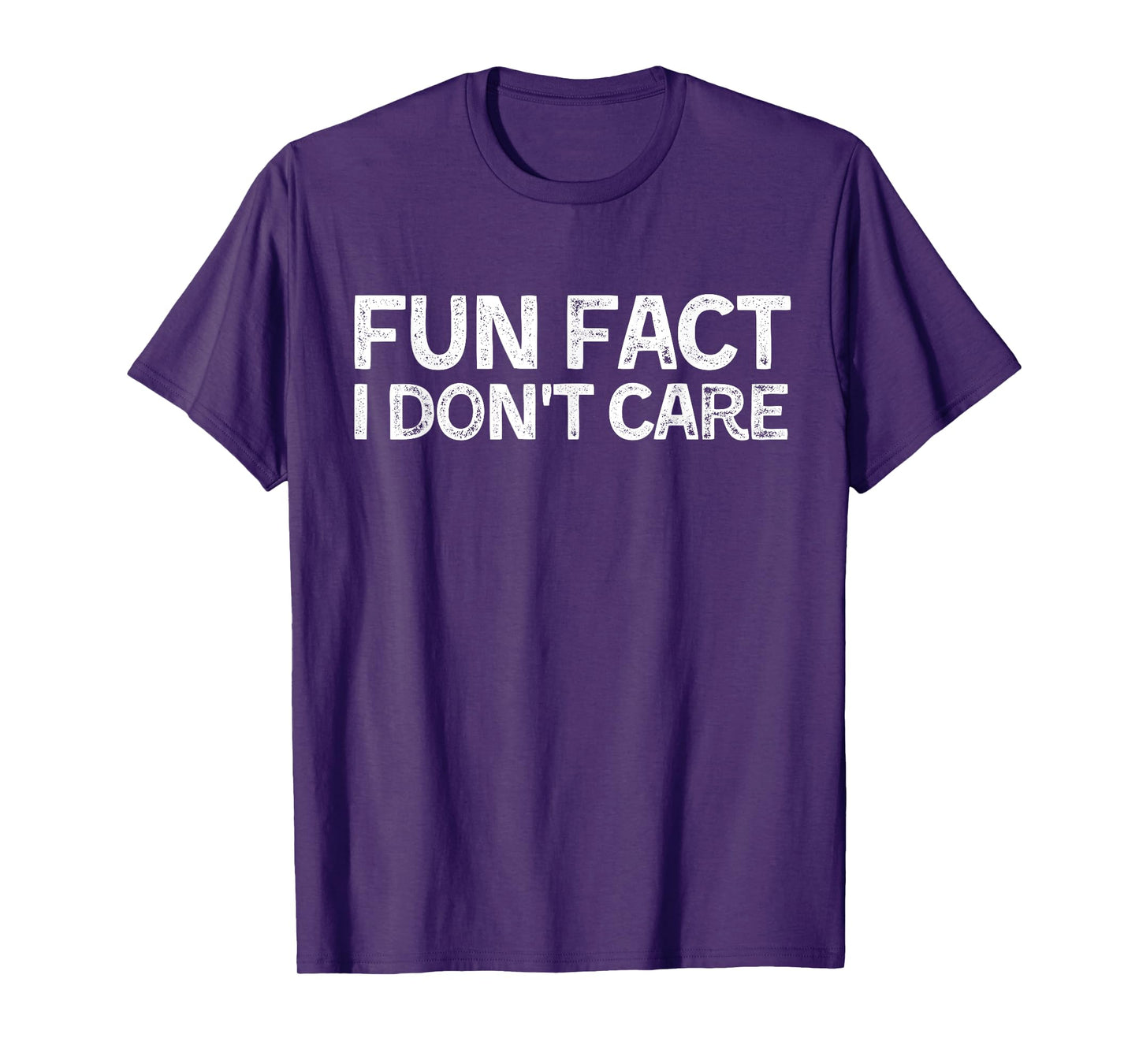 Fun Fact I Don't Care Funny Sarcastic T-Shirt