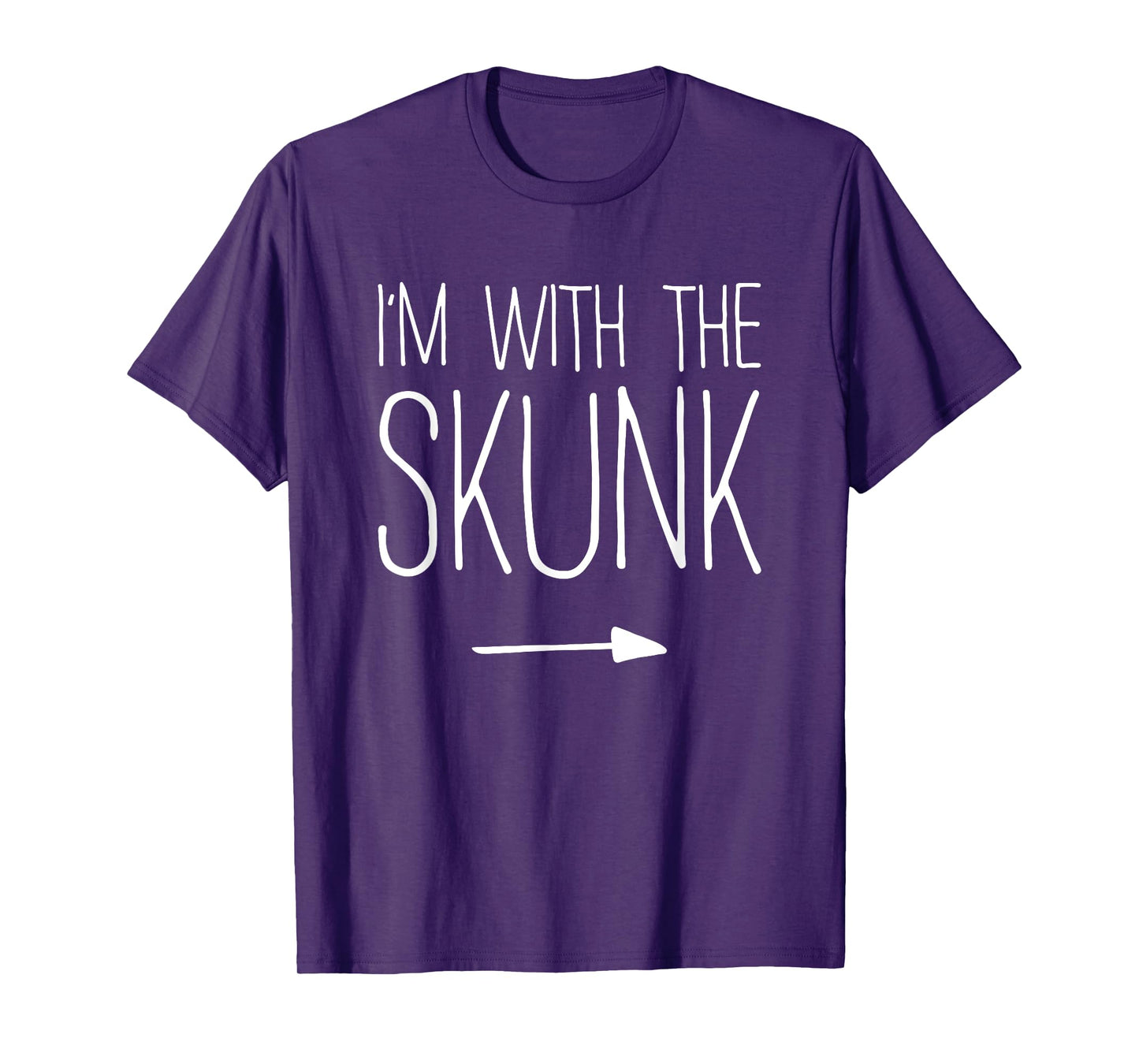 I'm With The Skunk Shirt Adult Kids Men Women Costume T-Shirt