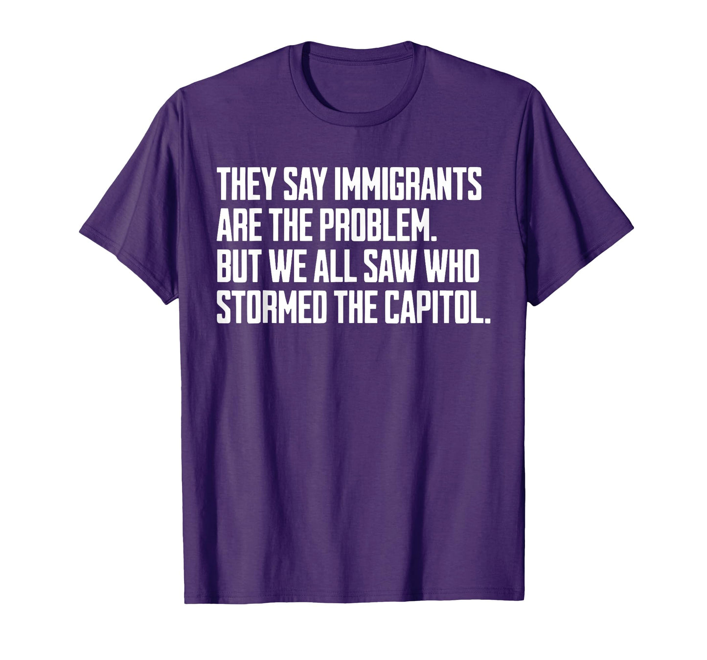 They Say Immigrants Are The Problem But We All Saw Stormed T-Shirt
